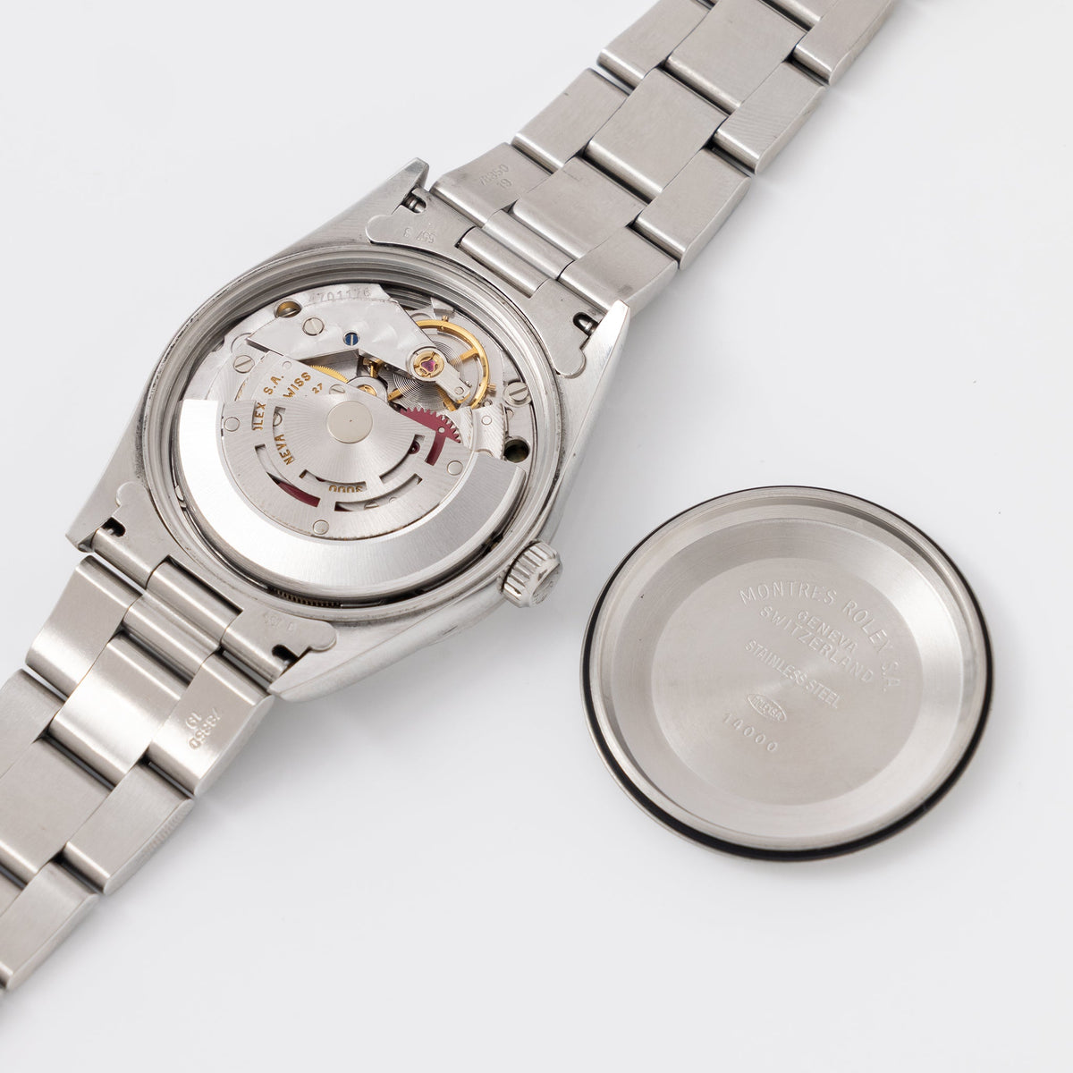 Rolex Air-King 14000 Blue Soleil Finish Dial with Original Punched Papers