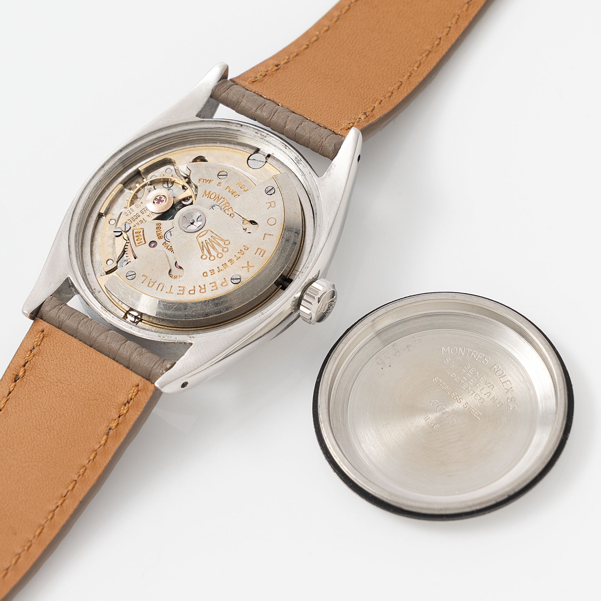 Rolex Datejust Swiss only Cream Dial ref 6605