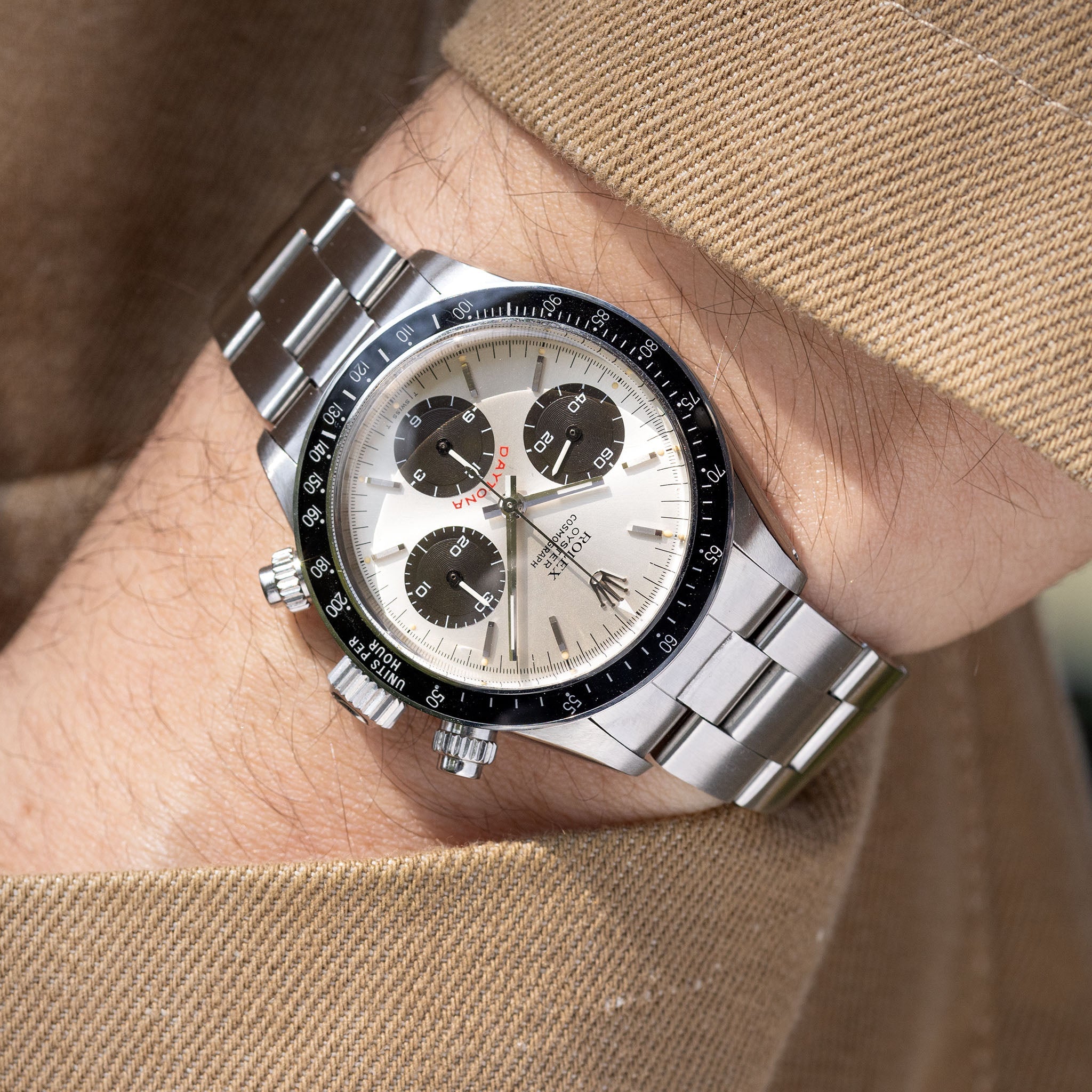 Rolex Cosmograph Daytona 6263 Big Red Floating Silver Soleil Dial