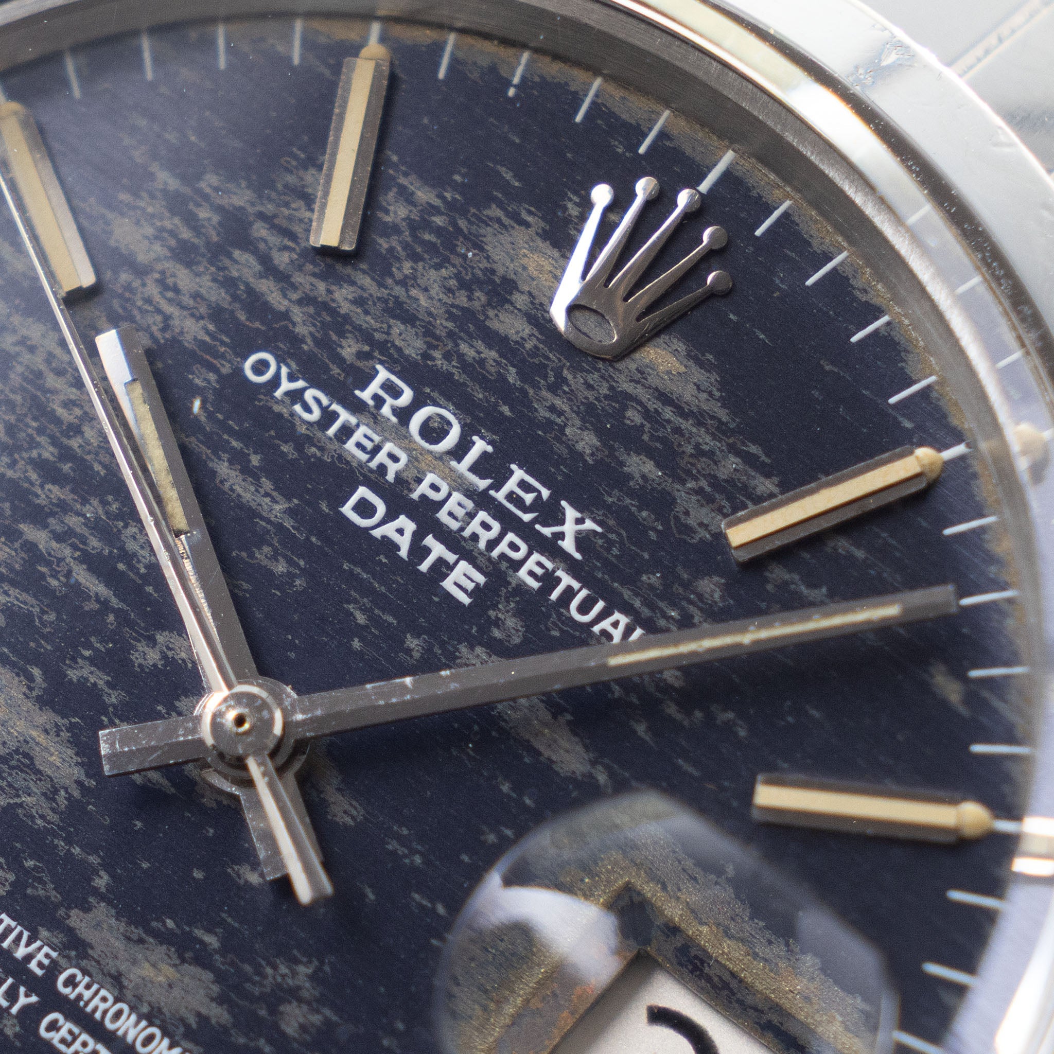 Rolex Oyster Perpetual Date Blue Camo Dial ref 1500