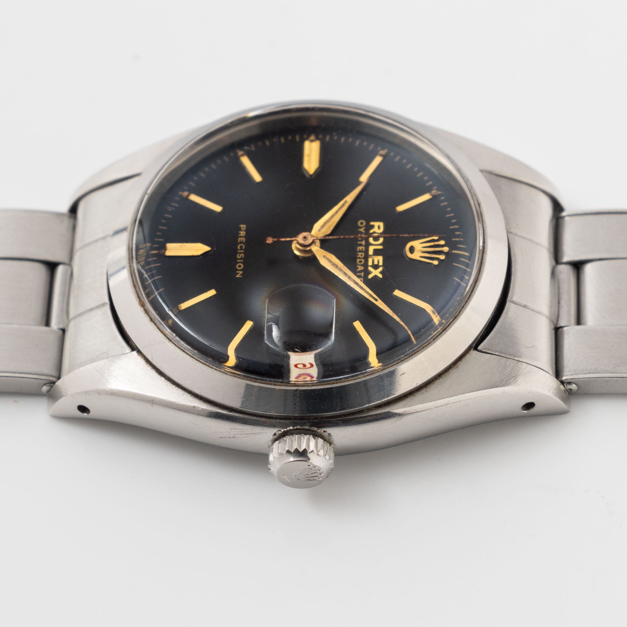 Rolex Oysterdate Precision 6494 Tropical Swiss Only Gilt dial