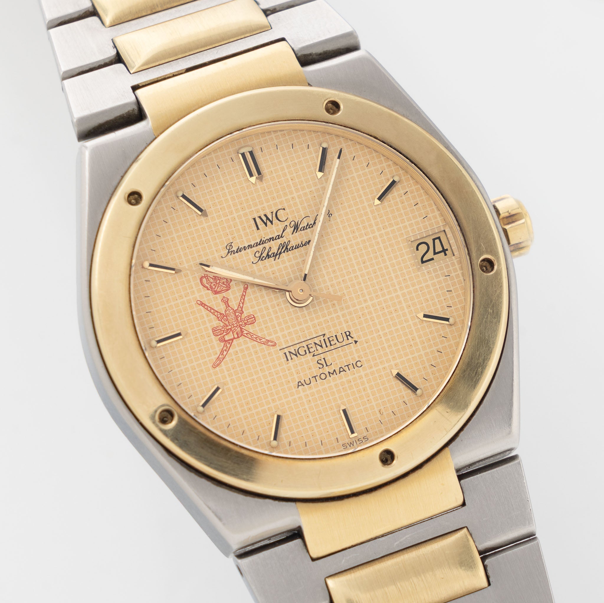 IWC Ingenieur Automatic SL Khanjar Dial ref 3505 Steel and Gold Execution
