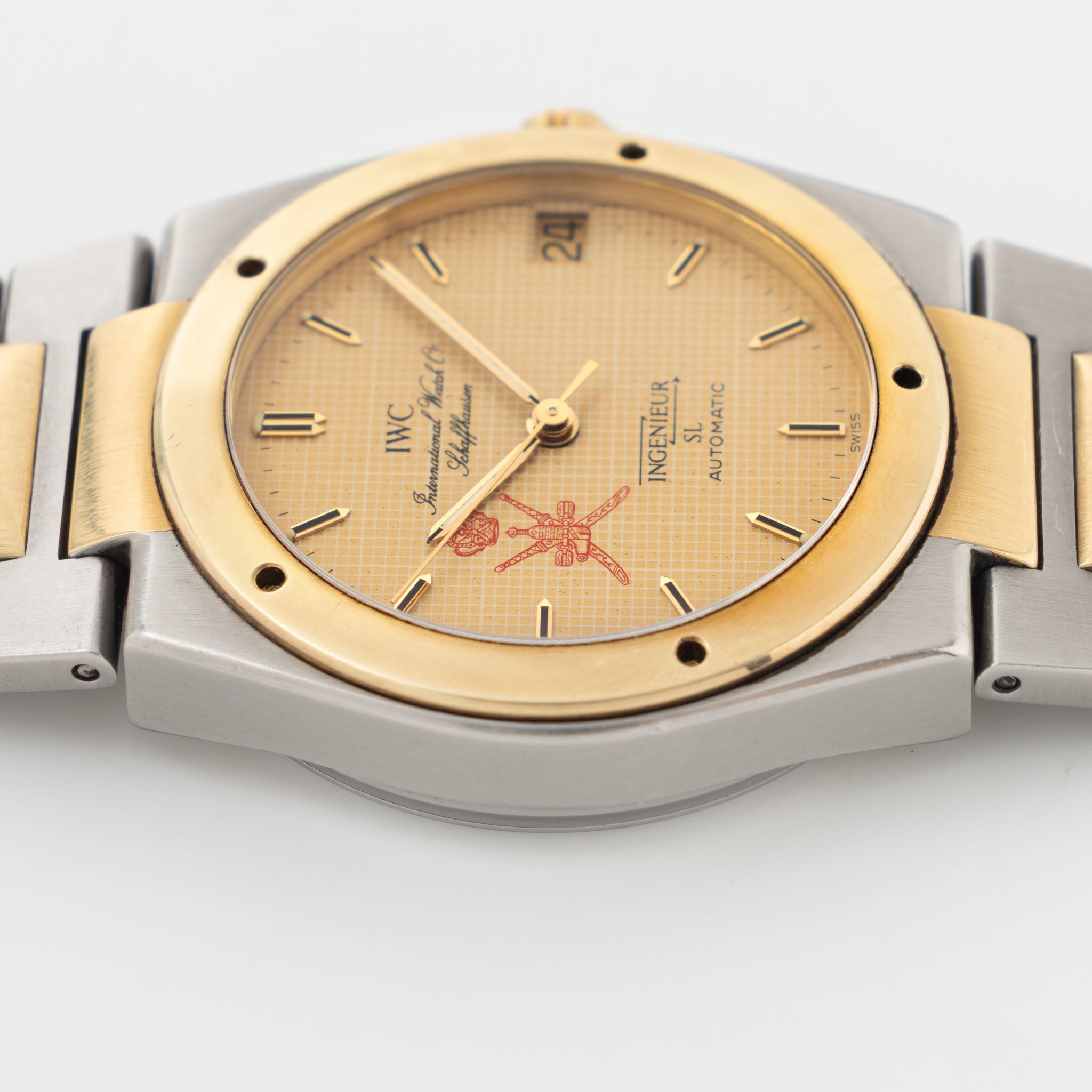 IWC Ingenieur Automatic SL Khanjar Dial ref 3505 Steel and Gold Execution