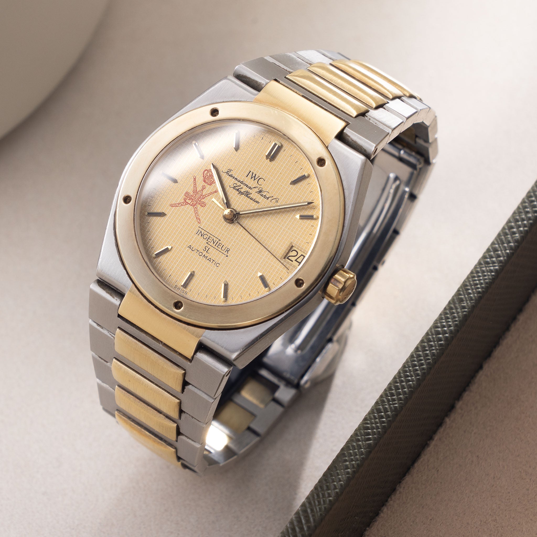 IWC Ingenieur Automatic SL Khanjar Dial ref 3505 Steel and Gold Execution