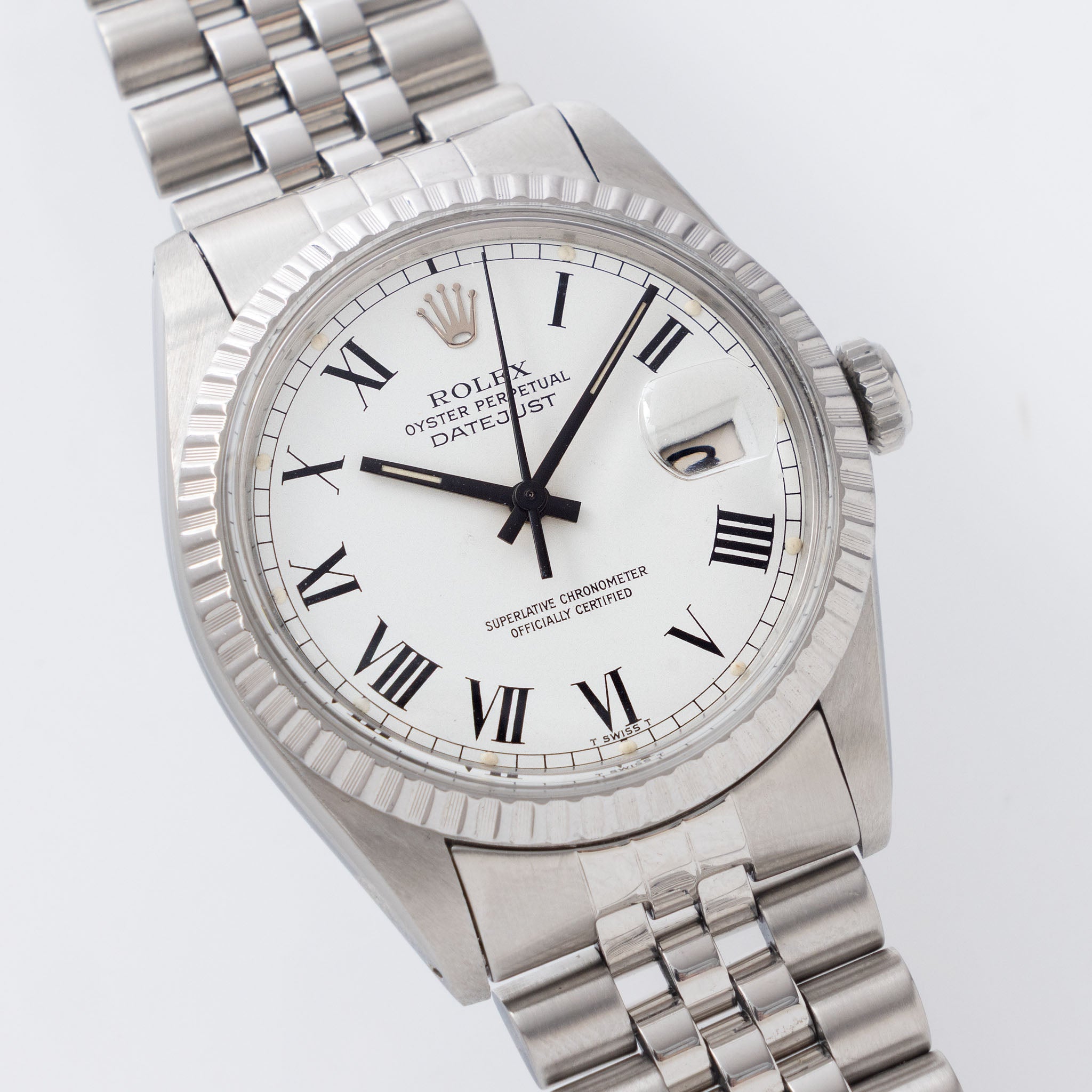 Rolex Datejust 16030 White Buckley Dial