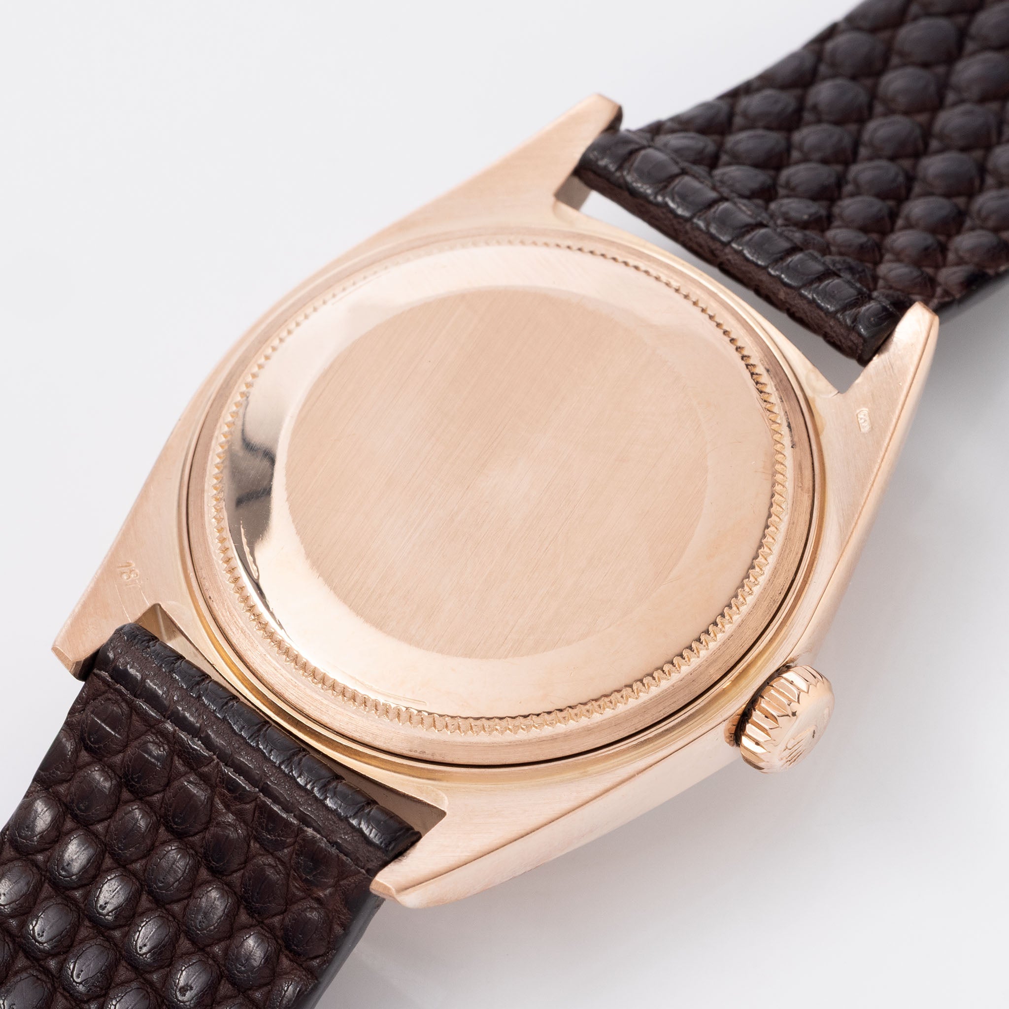 Rolex Day-Date 1803 Matte Silver Dial in 18k Rose Gold