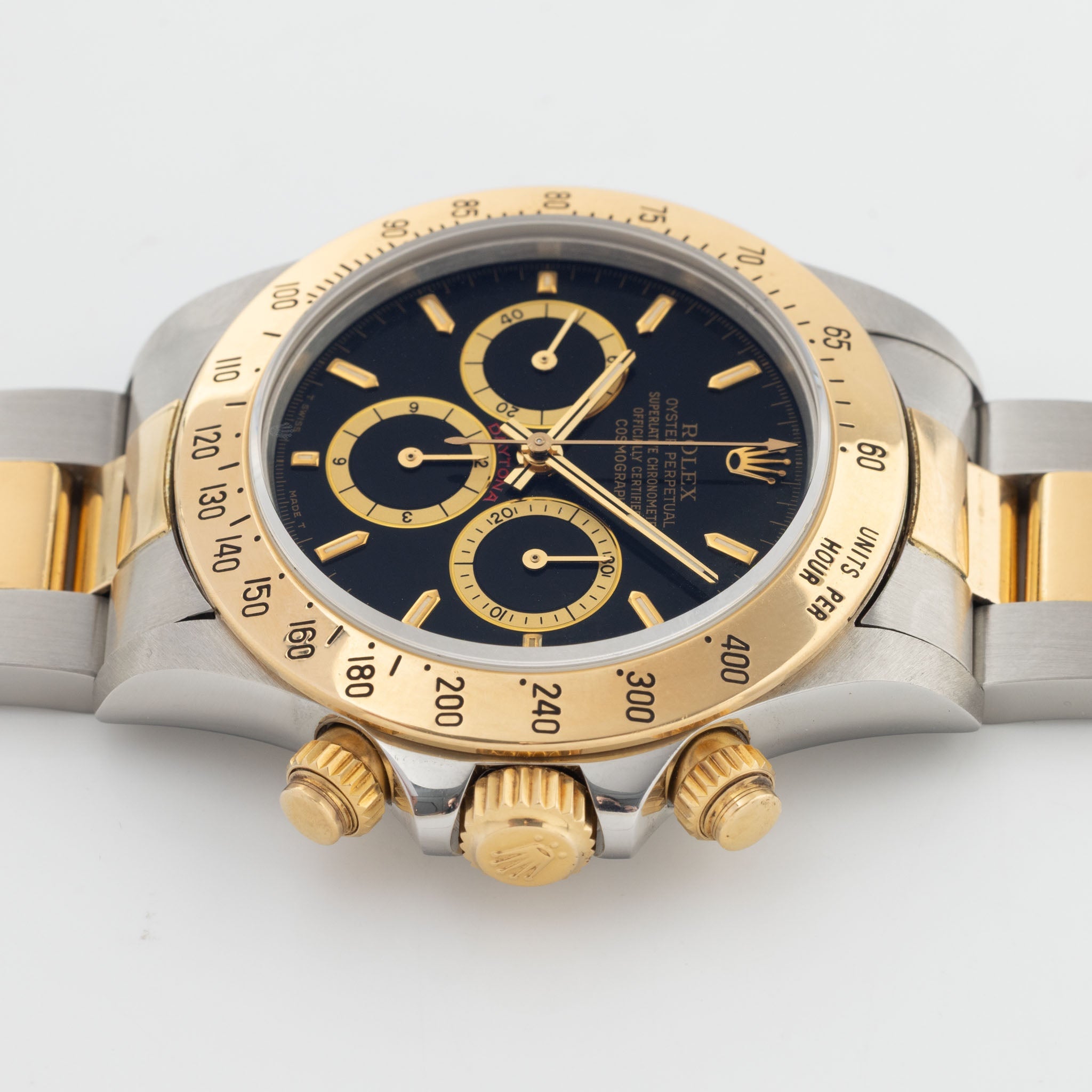 Rolex Cosmograph Daytona 16523 Black Inverted 6 Dial Executed in Steel and 18k Yellow Gold