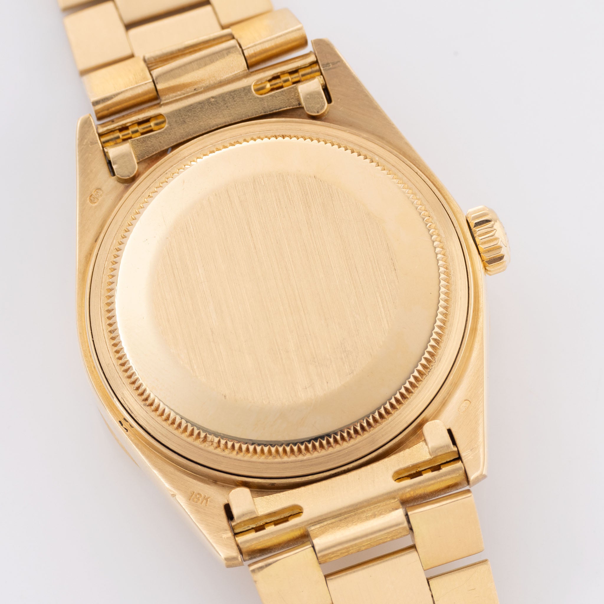 Rolex Day-Date 18108 Bark Finish Matte Roman Champagne Dial