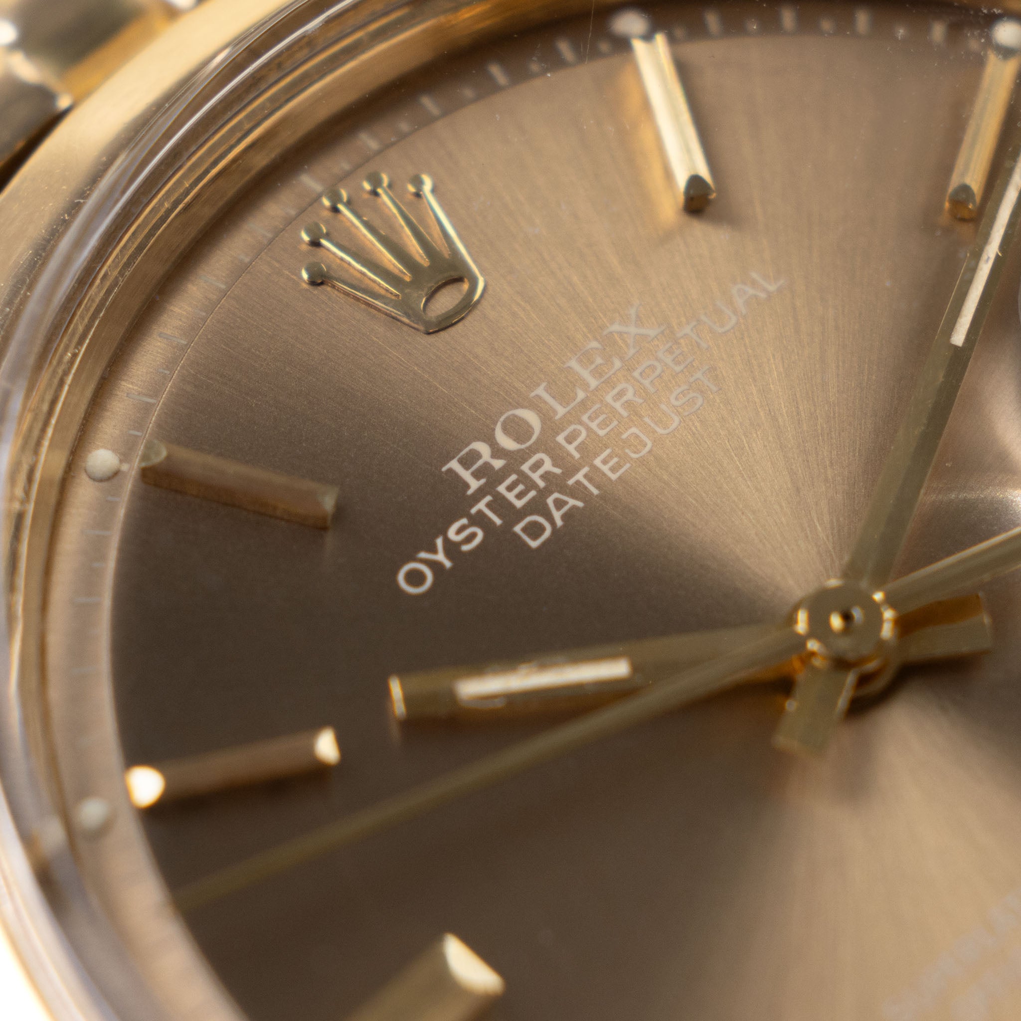 Rolex Datejust Yellow Gold Cappuccino Dial Ref 1600