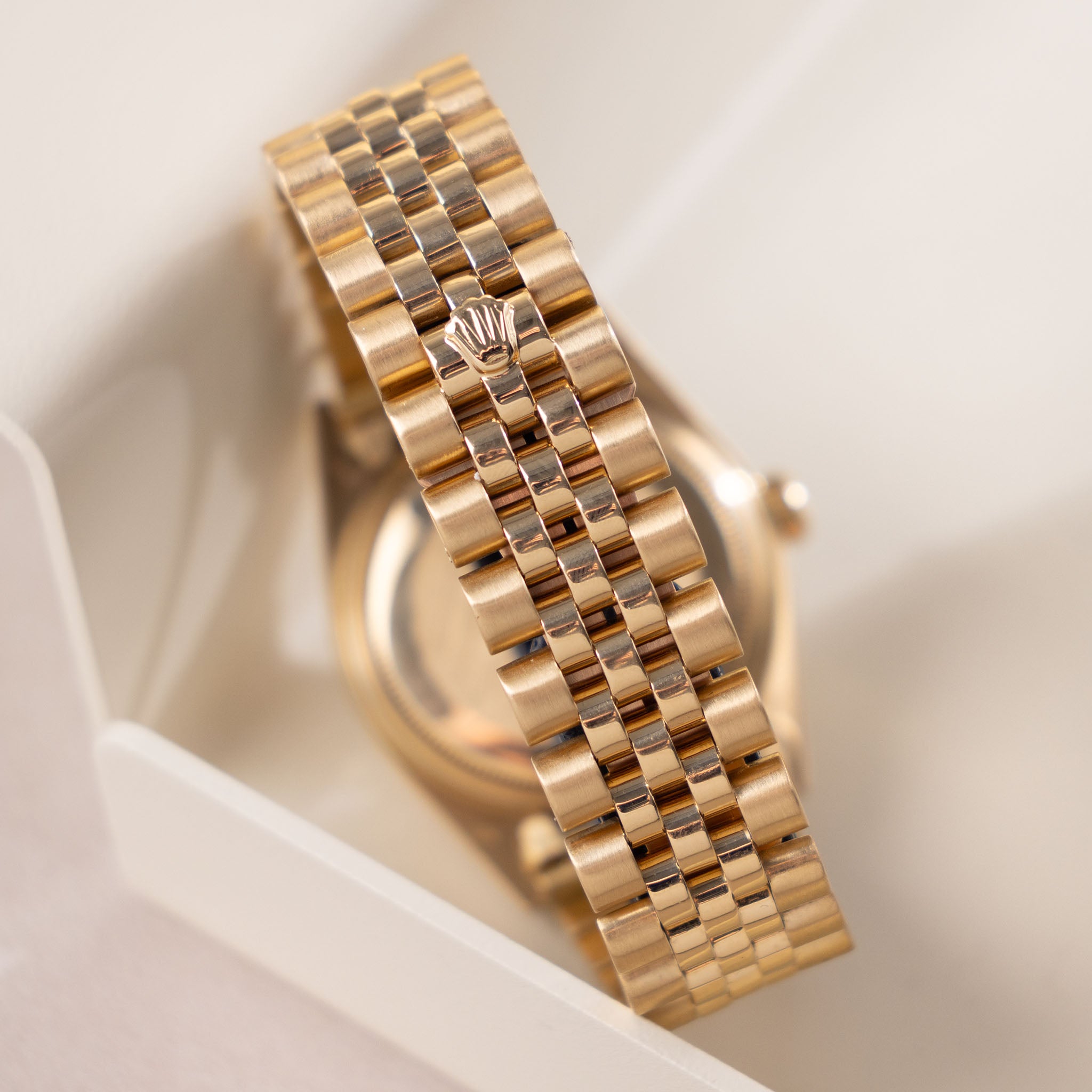 Rolex Datejust Yellow Gold Cappuccino Dial Ref 1600