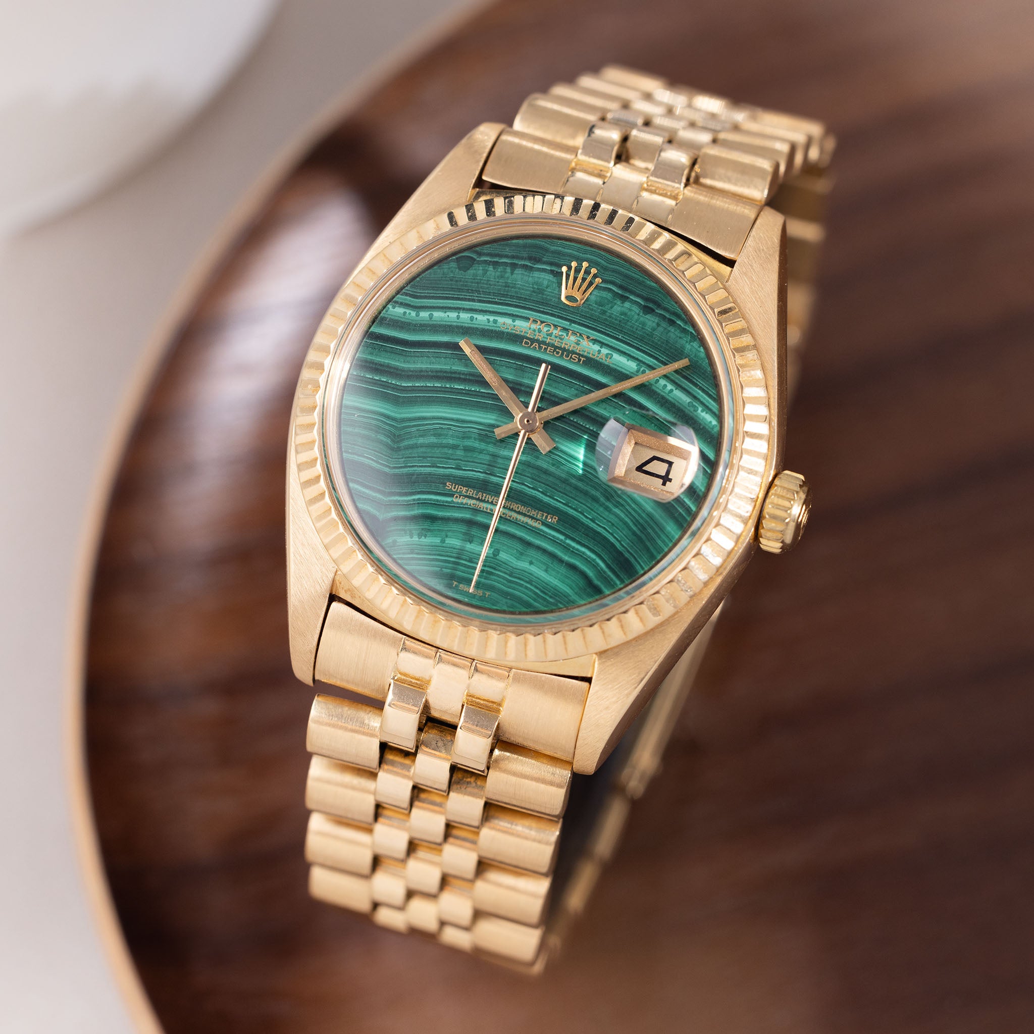 Rolex Datejust 1601/8 Malachite stone dial