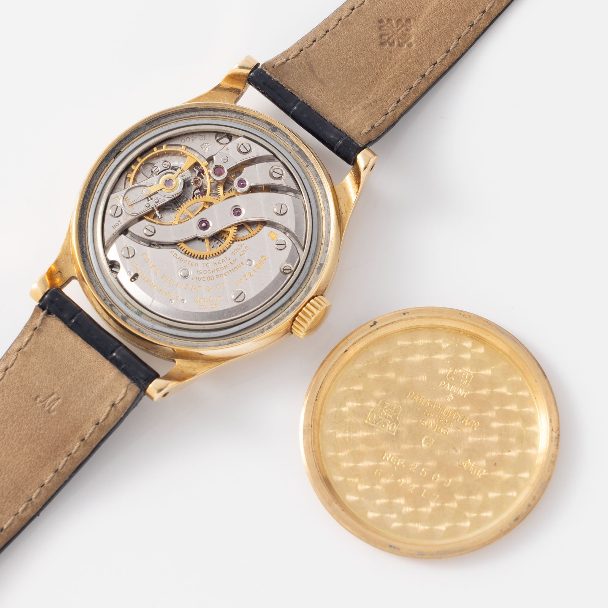 Patek Philippe Calatrava 2509J in 18k yellow gold “Grené-finish dial”