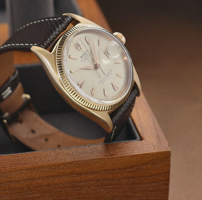 Rolex Datejust Ovettone Yellow Gold Reference 6605