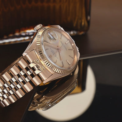 Rolex Datejust 1601 “Pink on Pink” Rose Gold Case, Bracelet and Dial