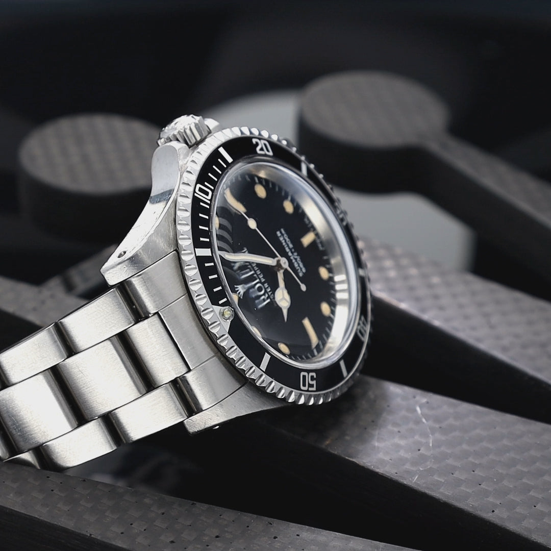 Rolex Submariner 5513 White Gold Hour Markers Box and Papers