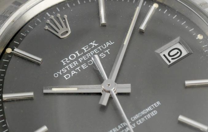 Rolex 1603 Datejust Grey Dial 1972 Tropic Crystal 
