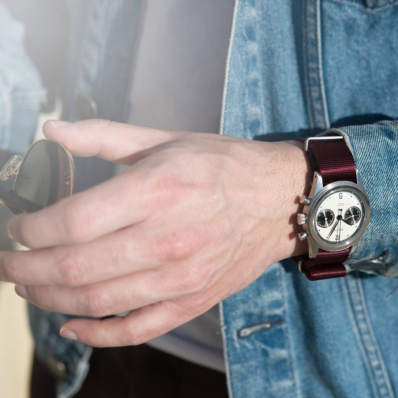 Baltic Chronograph Deluxe Nylon Nato Watch Strap