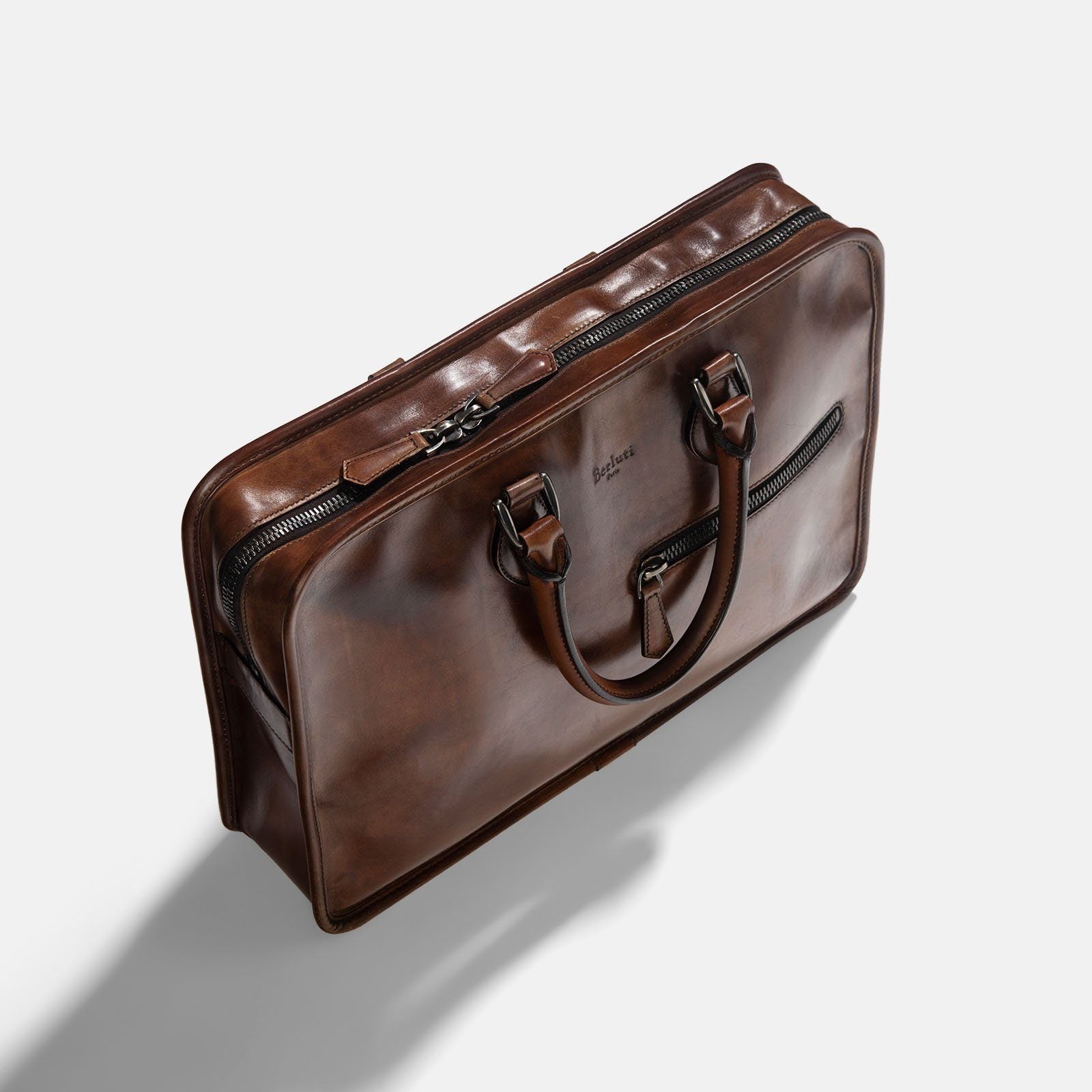 Berlutti Un Jour Briefcase Venezia Brown 3