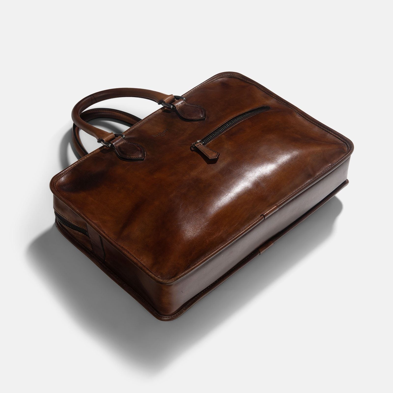 Berlutti Un Jour Briefcase Venezia Brown 4
