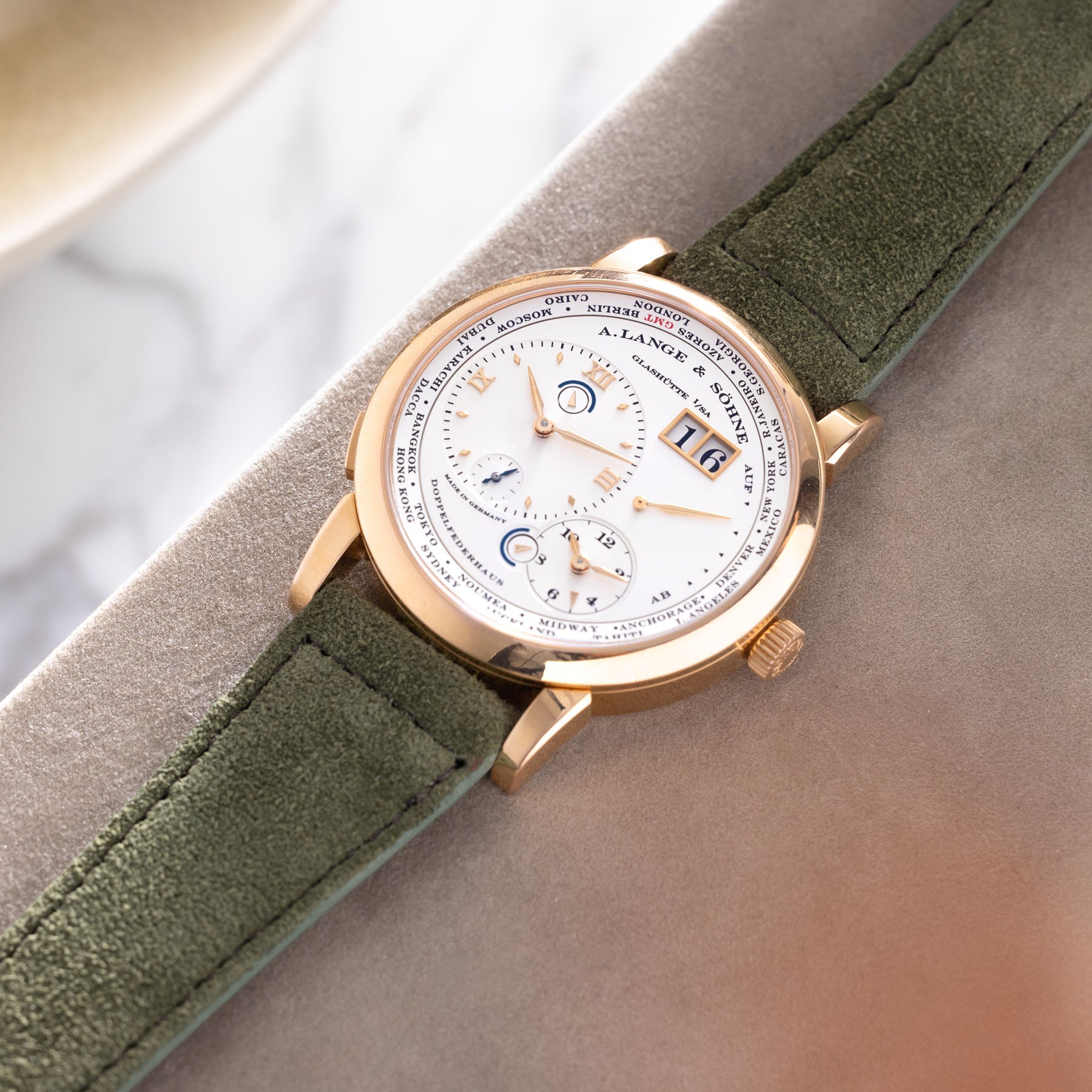 A. Lange & Söhne Lange 1 Time Zone Pink Gold