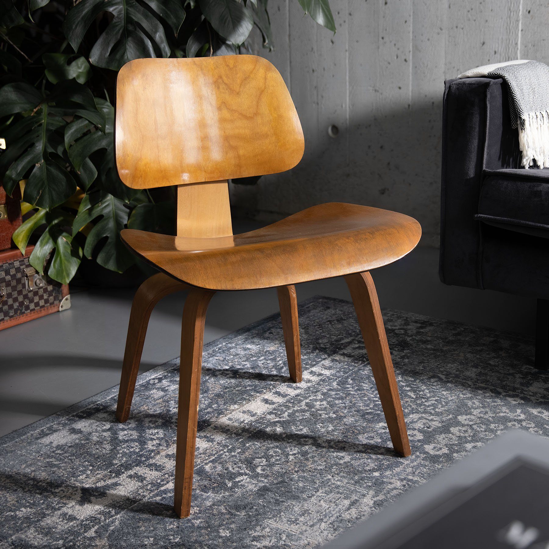 1950s Eames DCW Wood Dining Chair