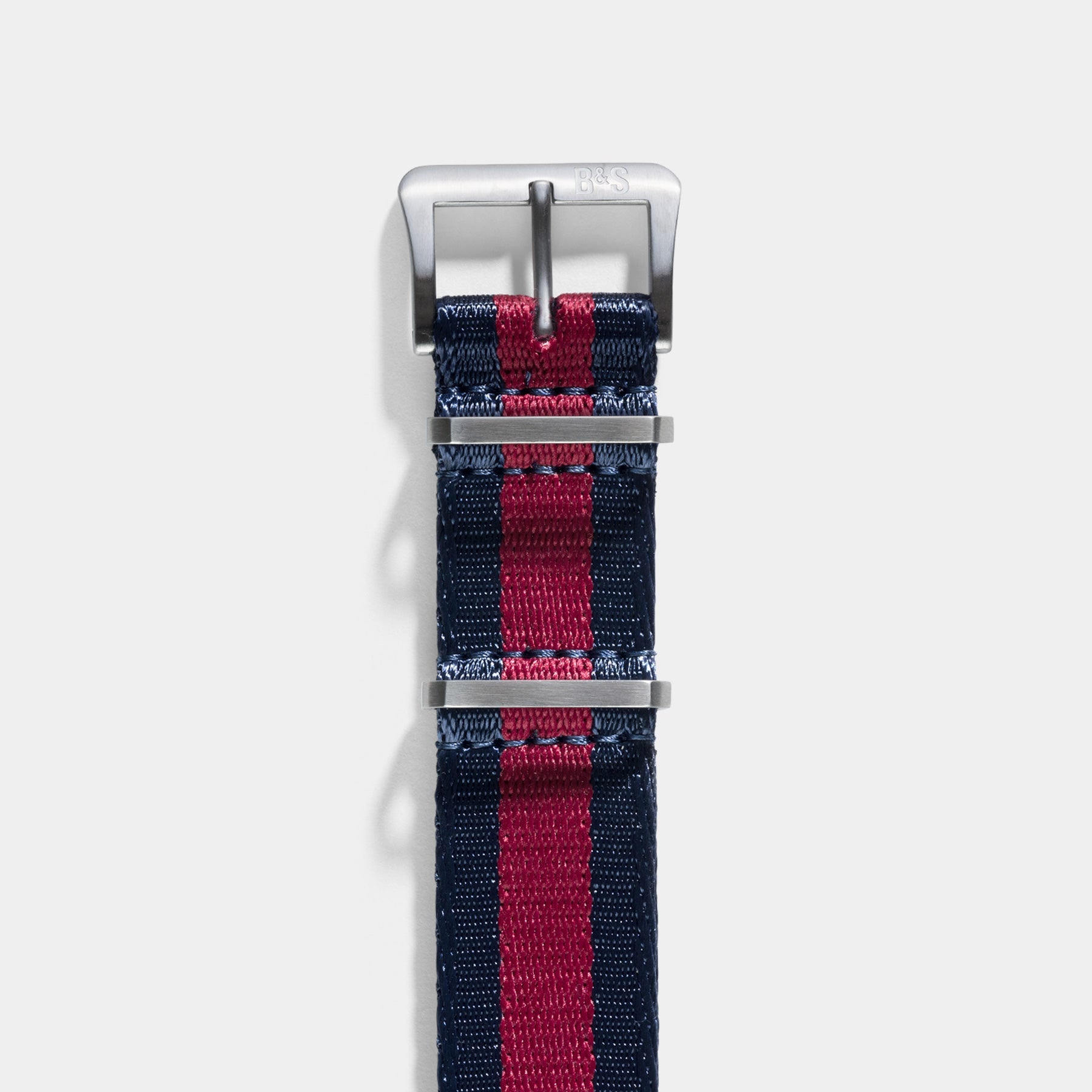 Deluxe Nylon Nato Watch Strap Navy Red
