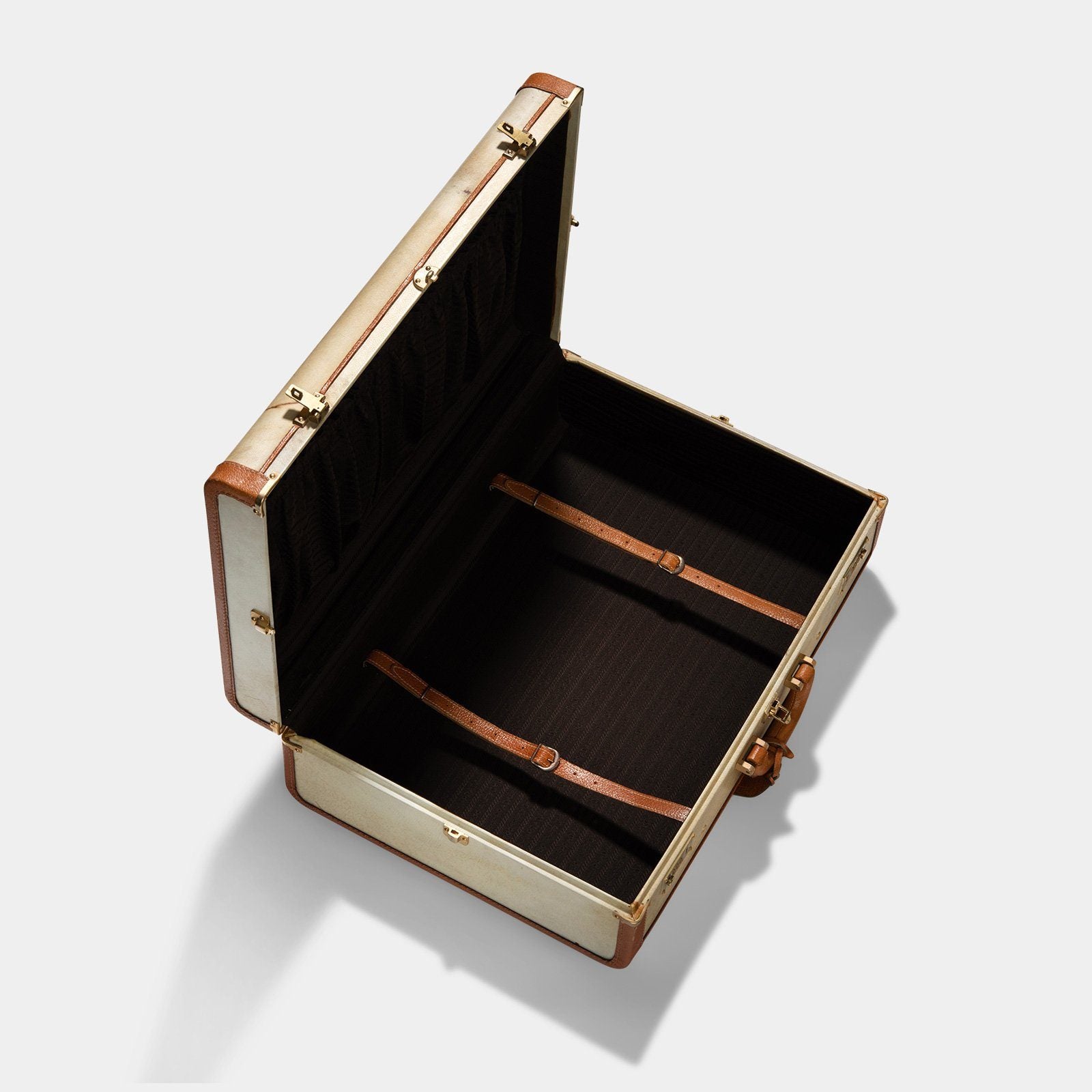 Vintage Pair of Prada Pergamena Hard Suitcases