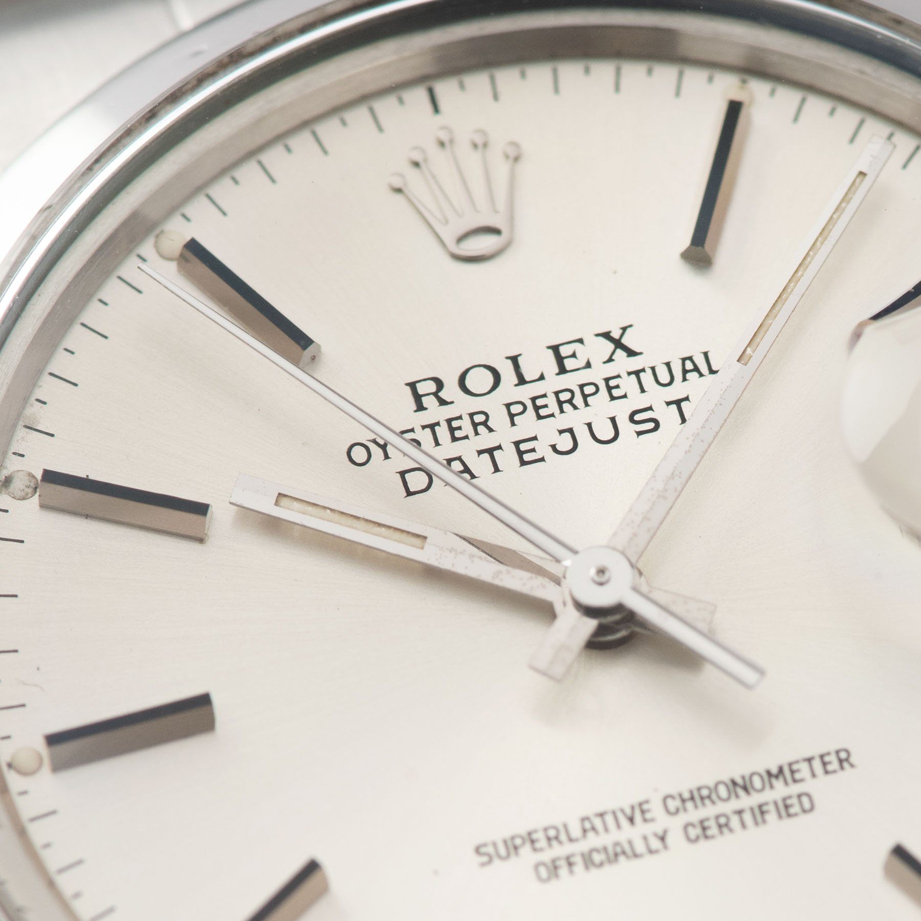 Rolex Datejust Reference 16000 Silver Soleil Dial 