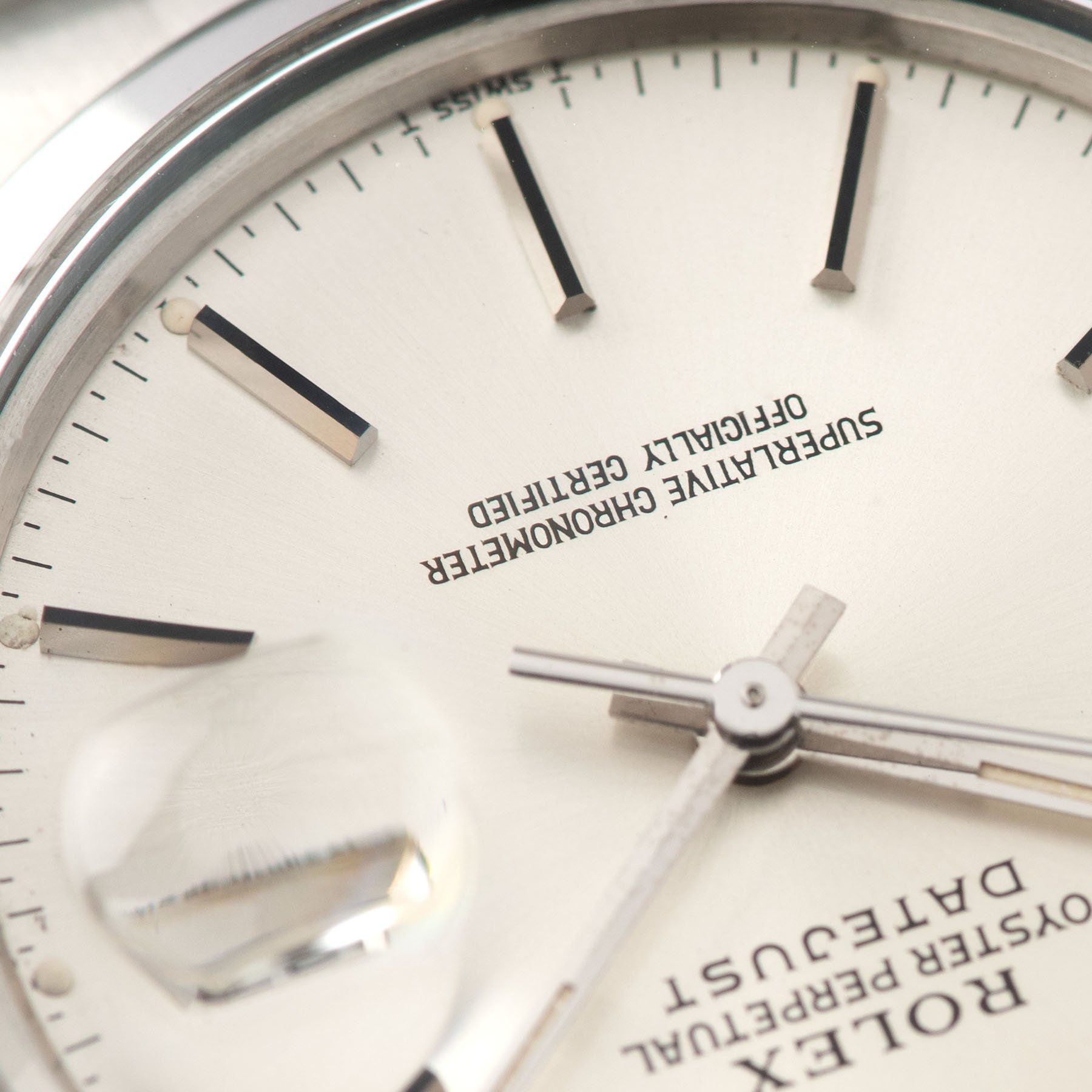 Rolex Datejust Reference 16000 Silver Soleil Dial 