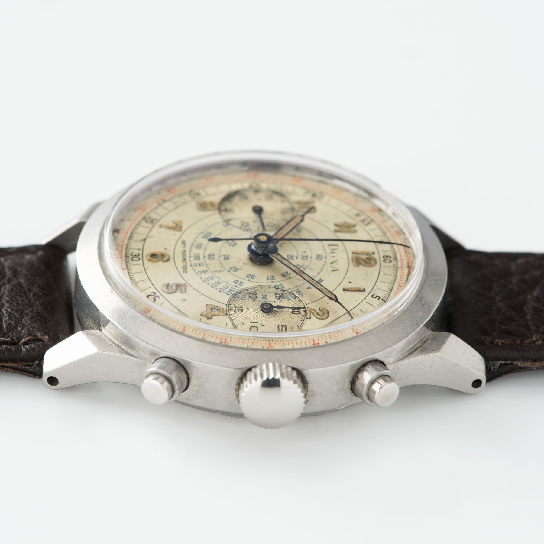 Doxa Multi Scale Steel 38.5mm Spillman Case Chronograph 