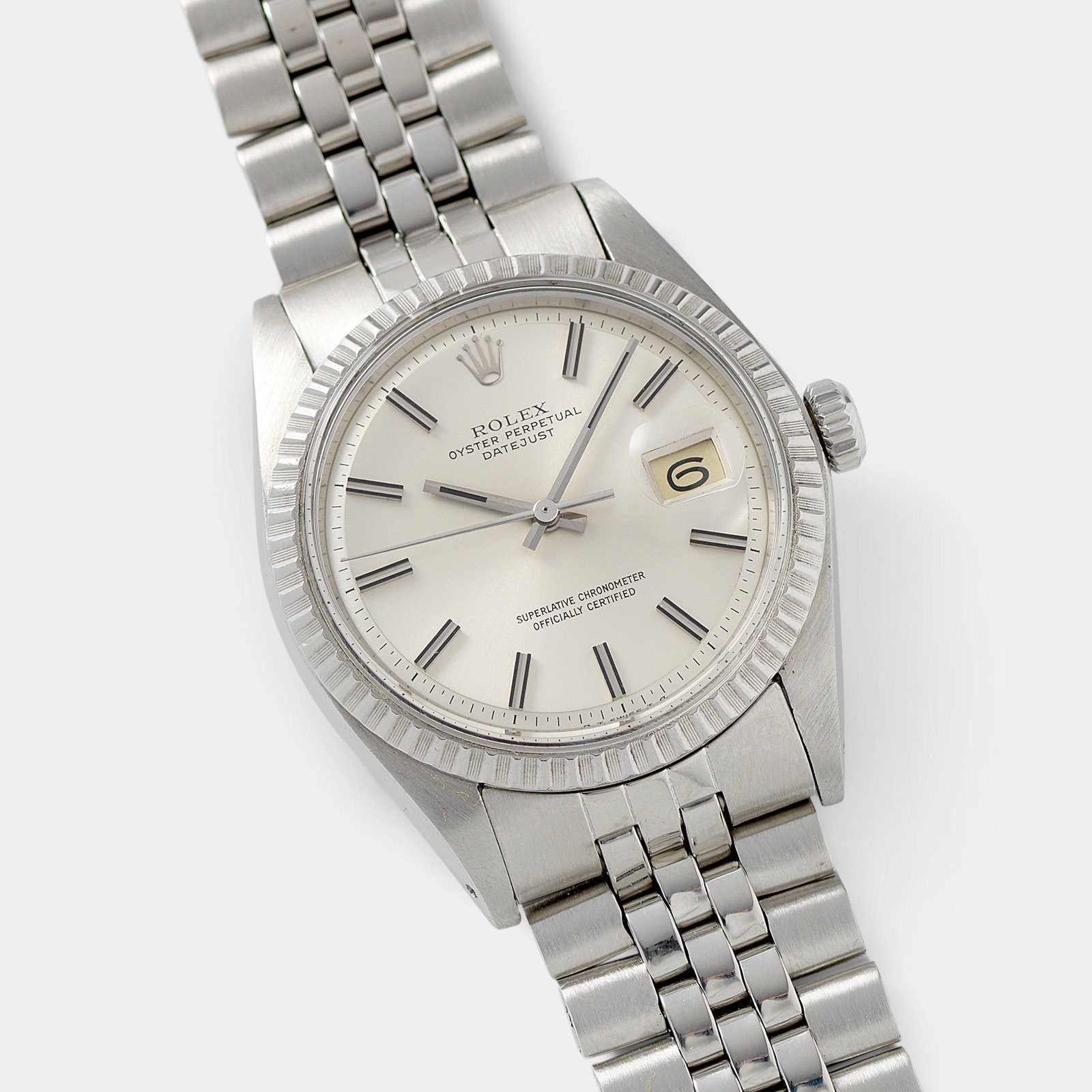 Rolex Datejust Silver Sigma Dial 1603 36mm steel case