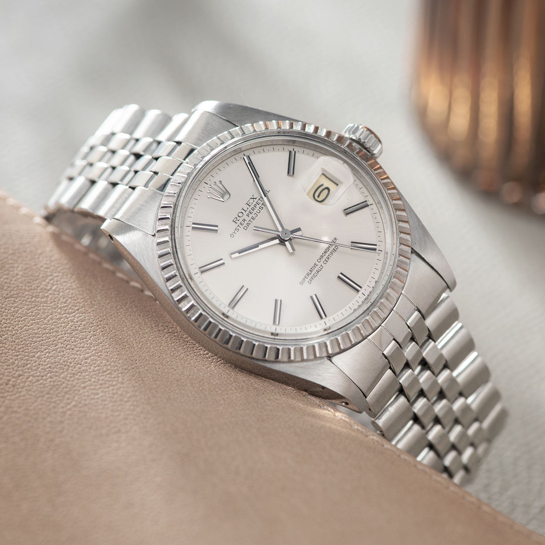 Rolex Datejust Silver Sigma Dial 1603