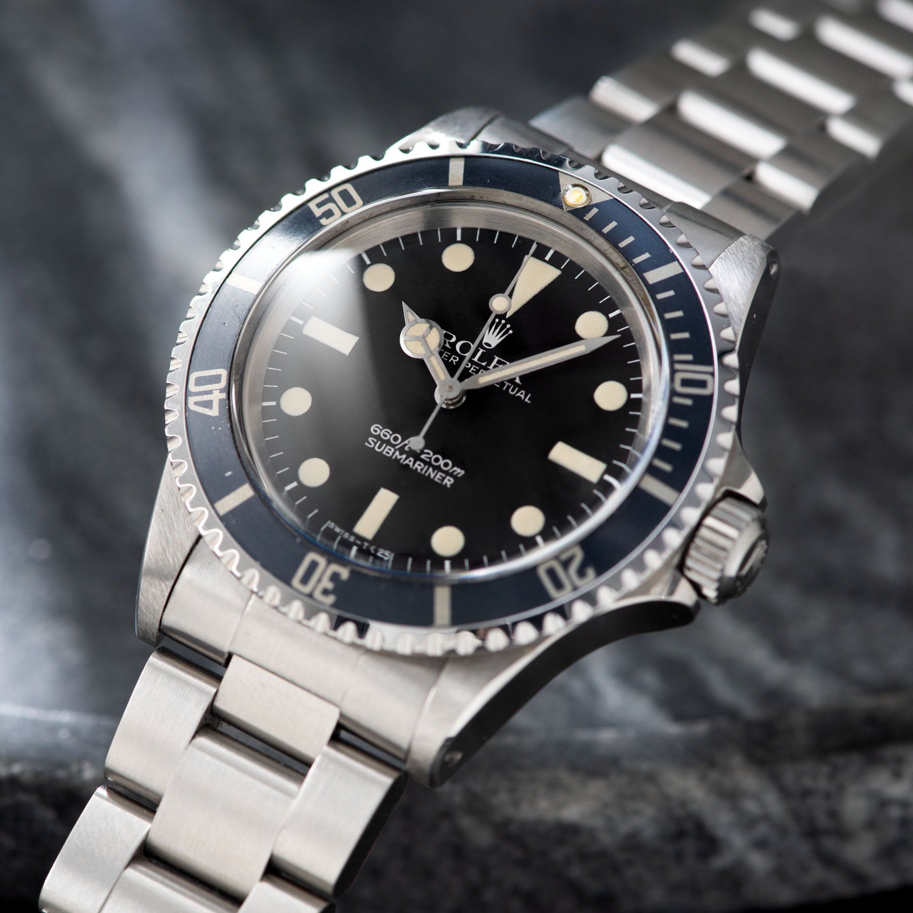 Rolex Submariner Mk 1 Maxi 5513 Box and Papers with Lovely faded bezel insert