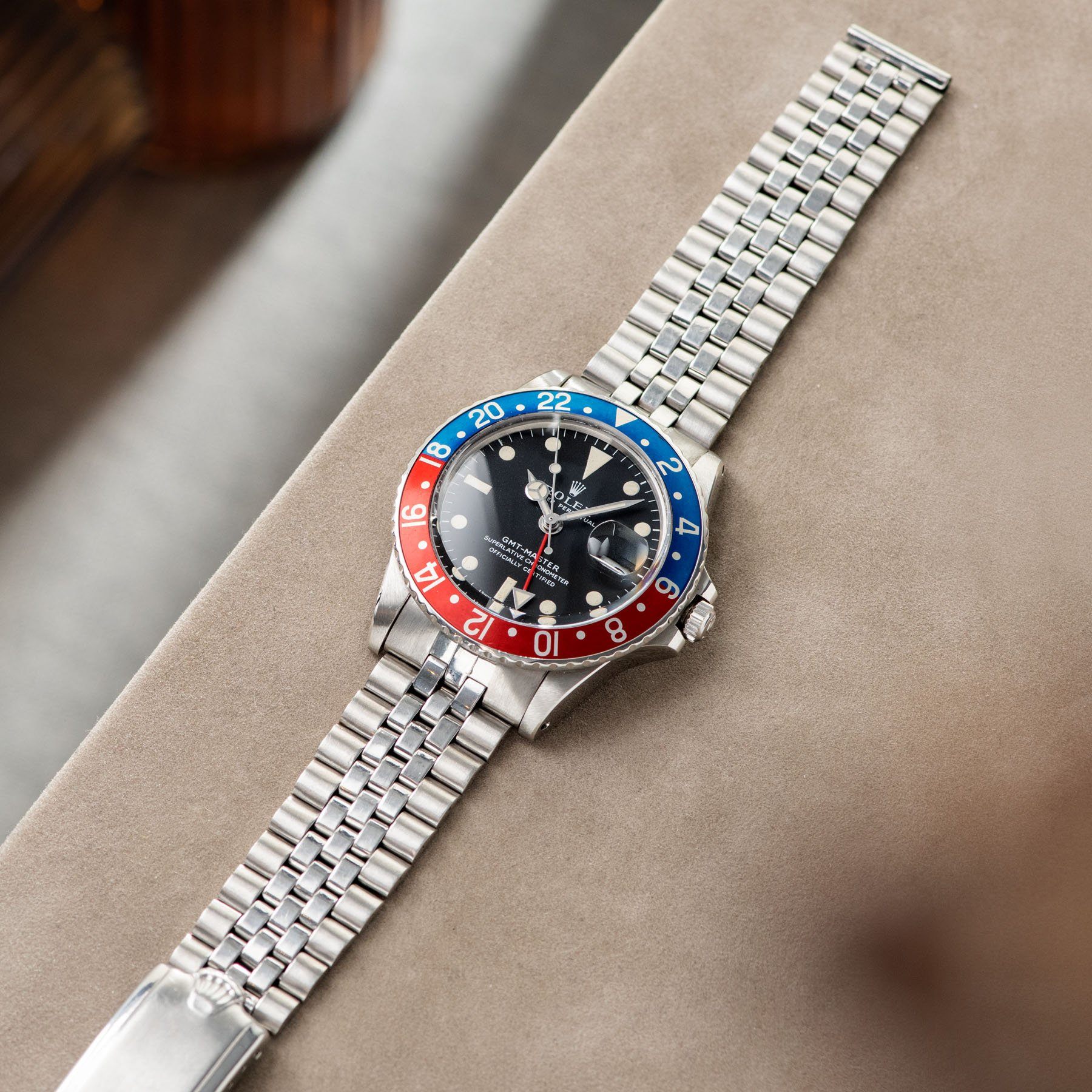Rolex 1675 Mk1 Long E GMT Master on a Jubilee bracelet