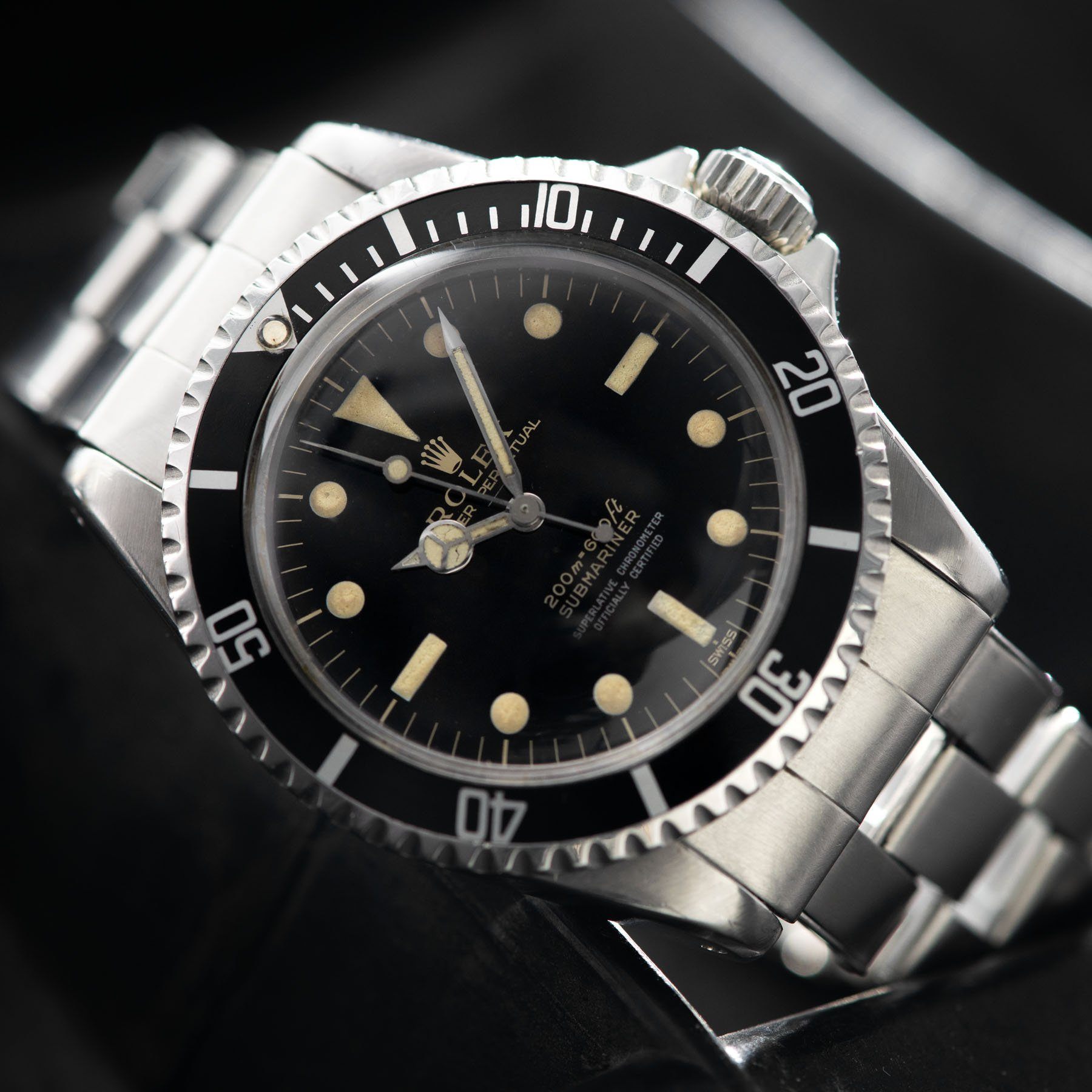 Rolex Submariner 5512 Gilt Four Line Underline Dial 