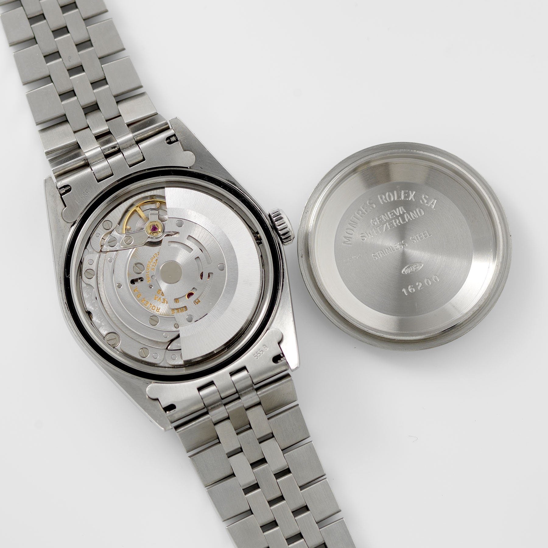 Rolex Datejust Silver Soleil Dial 16220 with Quick set movement