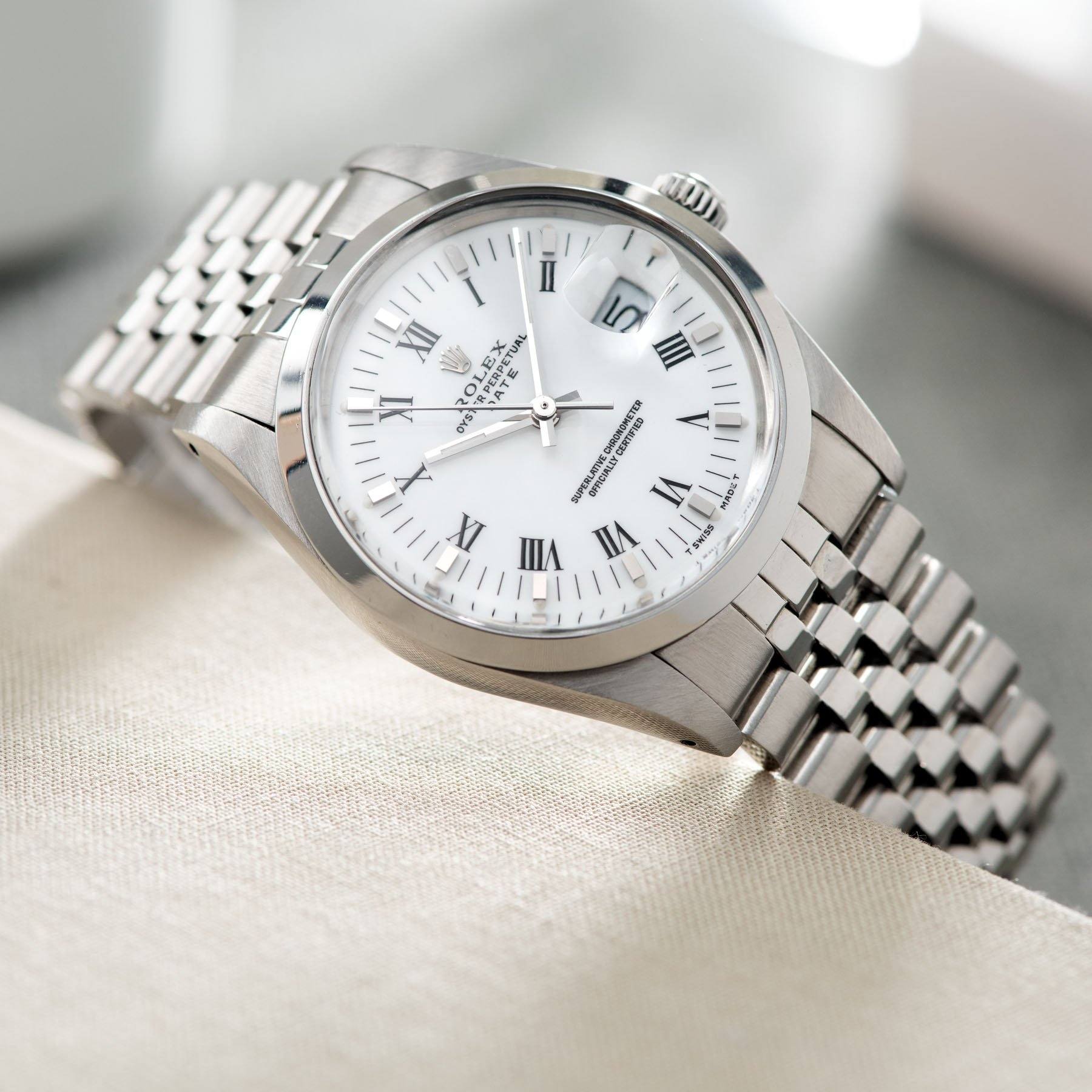 Rolex Oyster Perpetual Date Ref 15000 porcelain dial