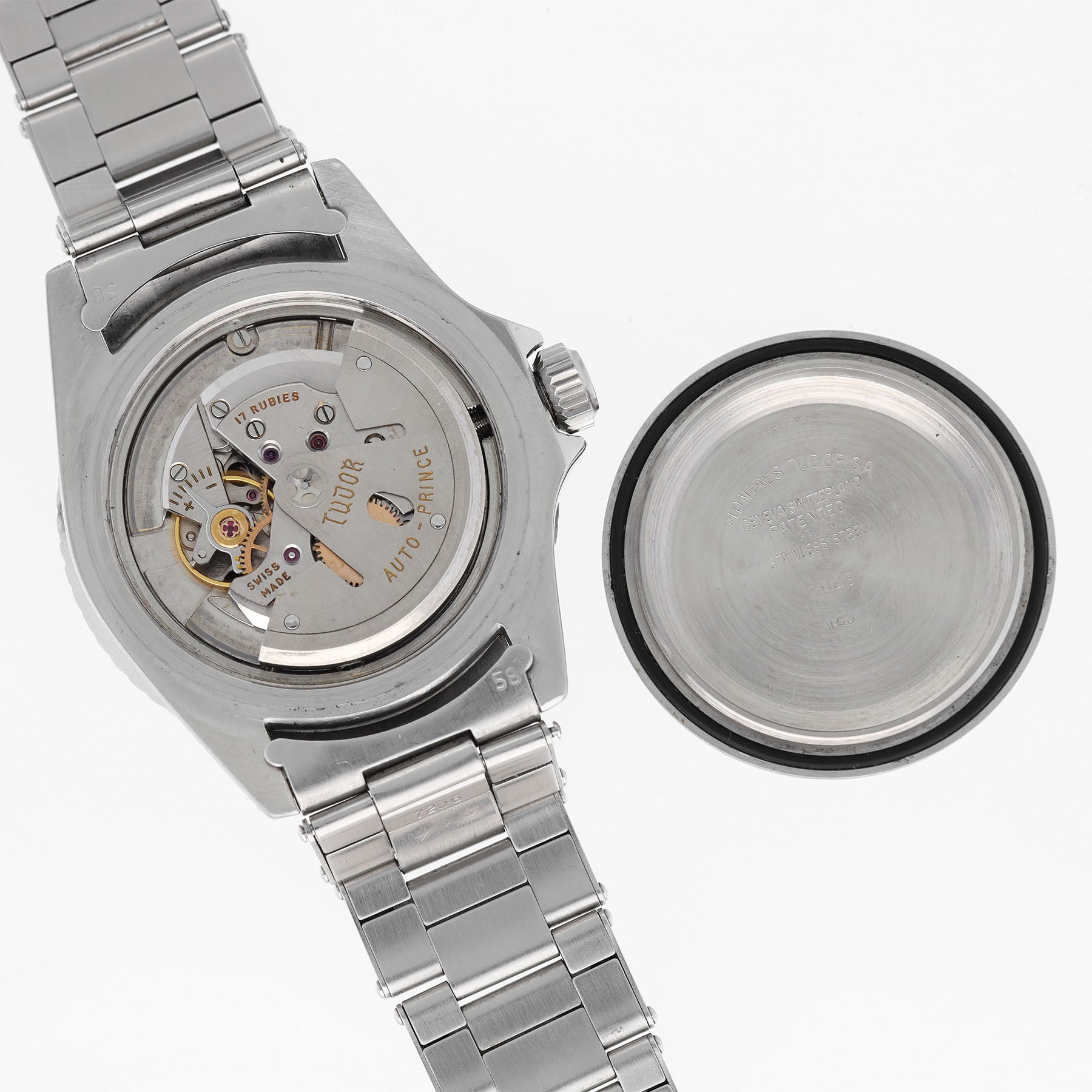 Tudor Submariner ref 7928 exclamation mark Chaptering dial PCG case