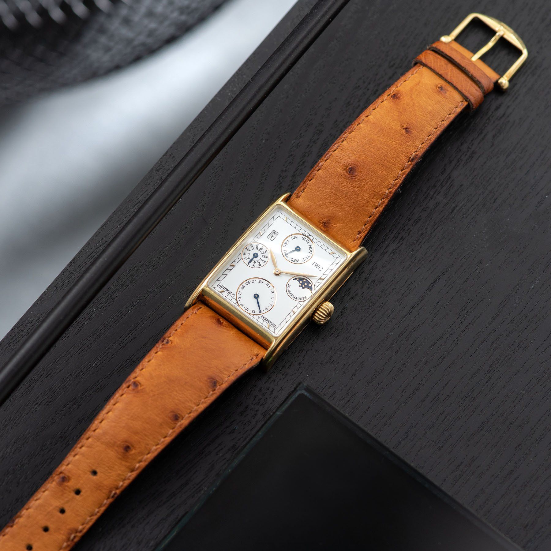 IWC Novecento Perpetual Calendar Yellow Gold 3545