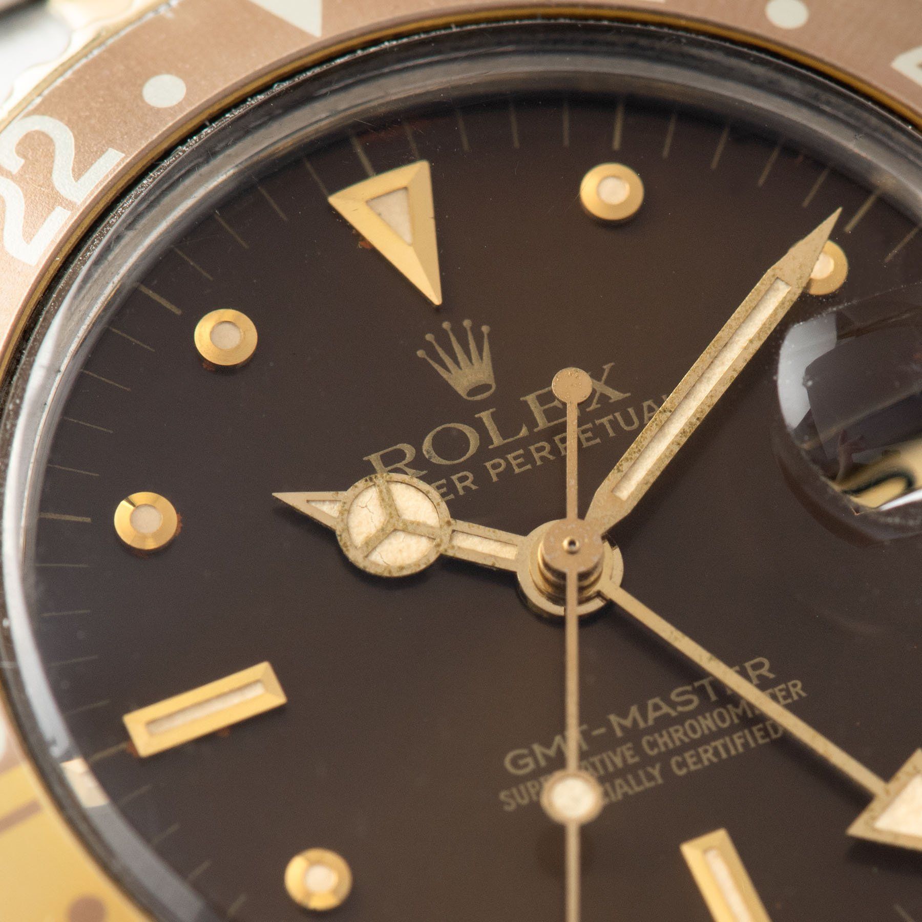 Rolex 16753 Nipple Dial GMT Master Brown Dial
