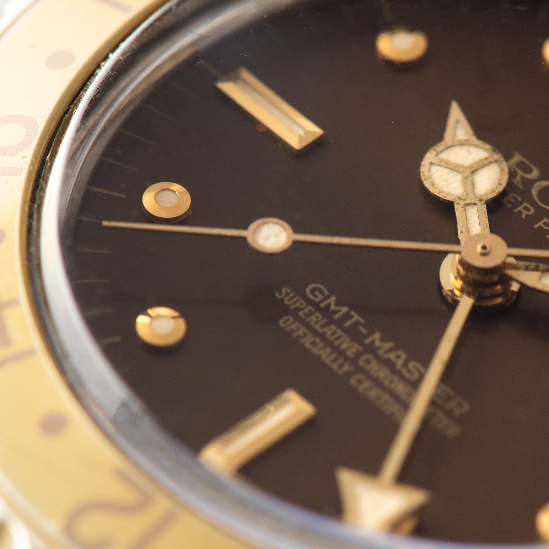 Rolex 16753 Nipple Dial GMT Master Brown Dial
