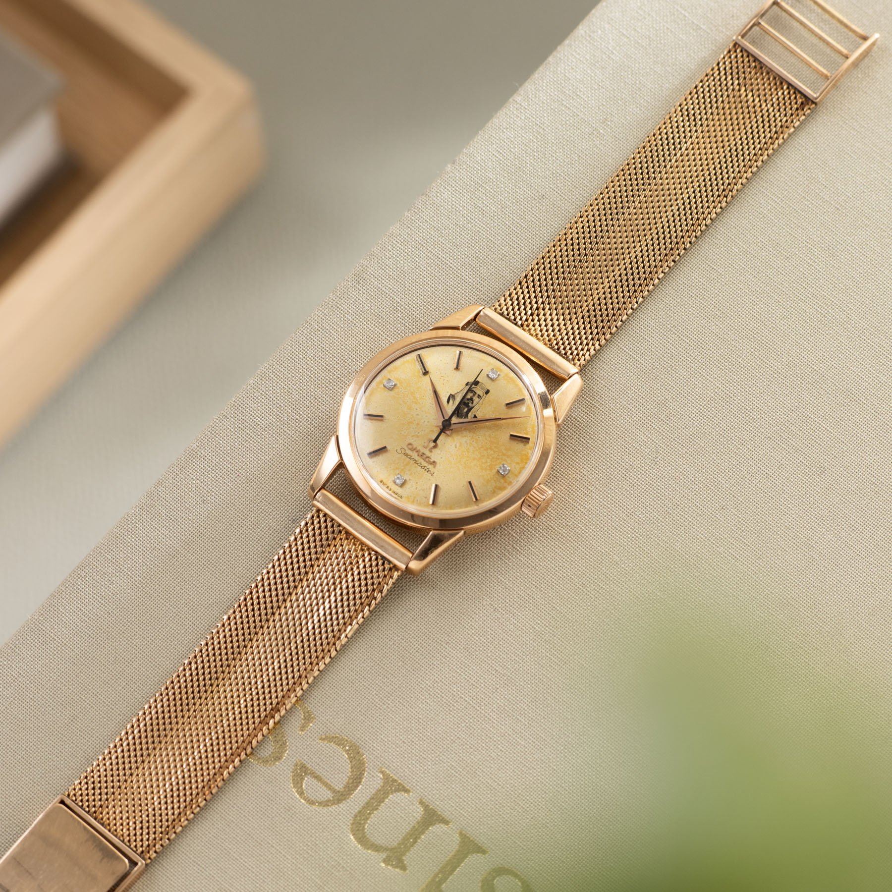 Omega Pink Gold Seamaster Zayed bin Sultan Al Nahyan