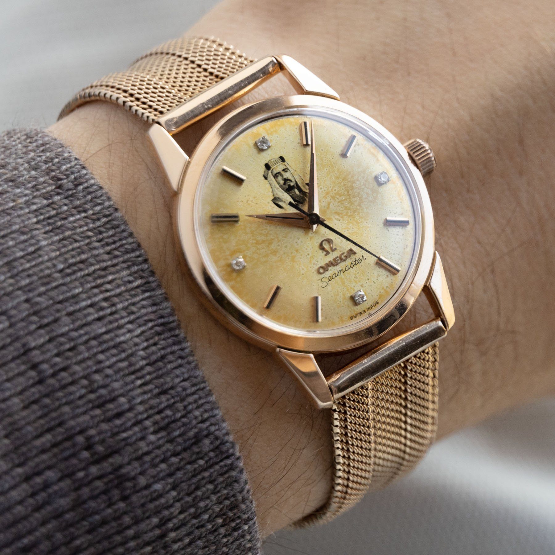 Omega Pink Gold Seamaster Zayed bin Sultan Al Nahyan