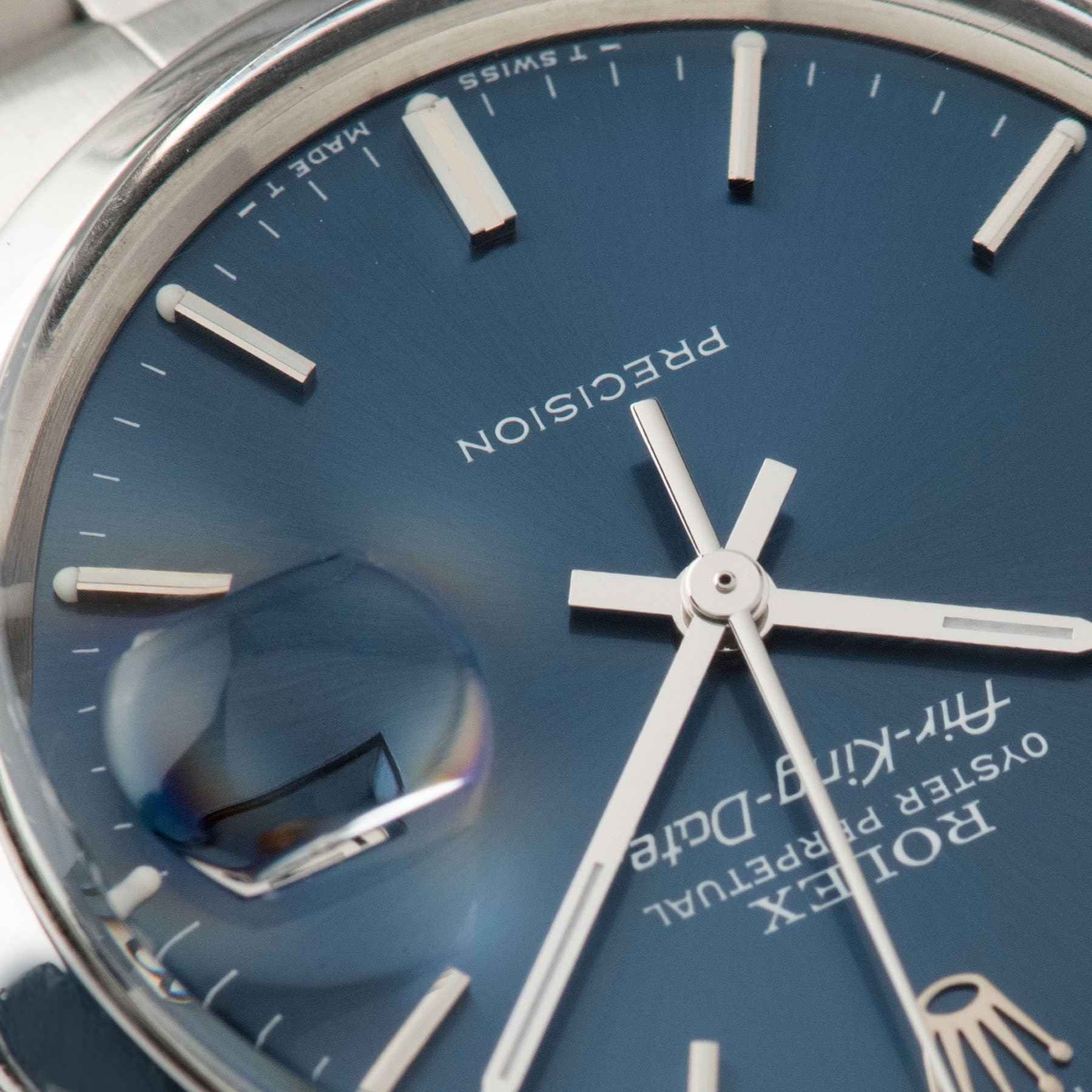 Rolex Air King Date Ref 5700 Blue Dial