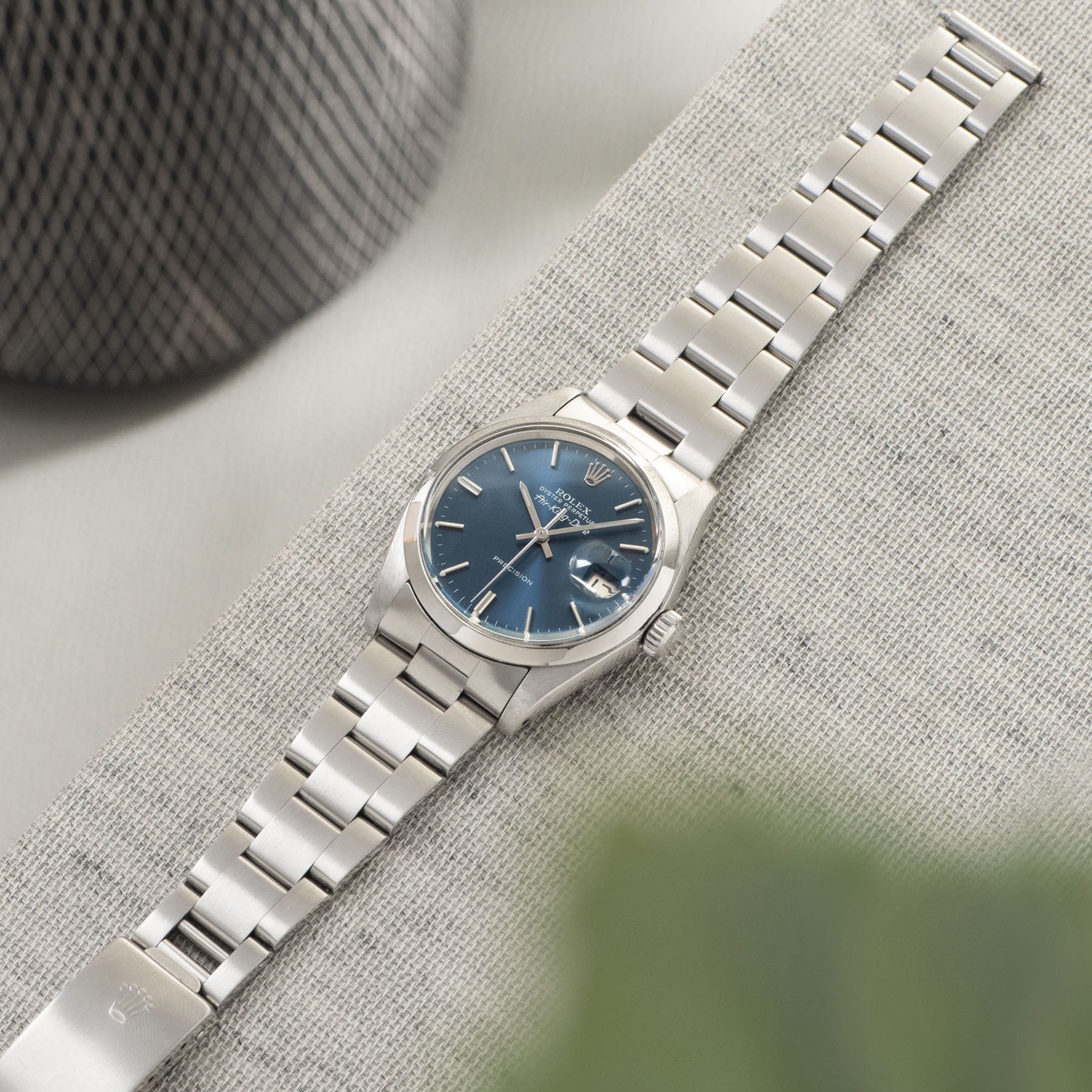 Rolex Air King Date Ref 5700 Blue Dial