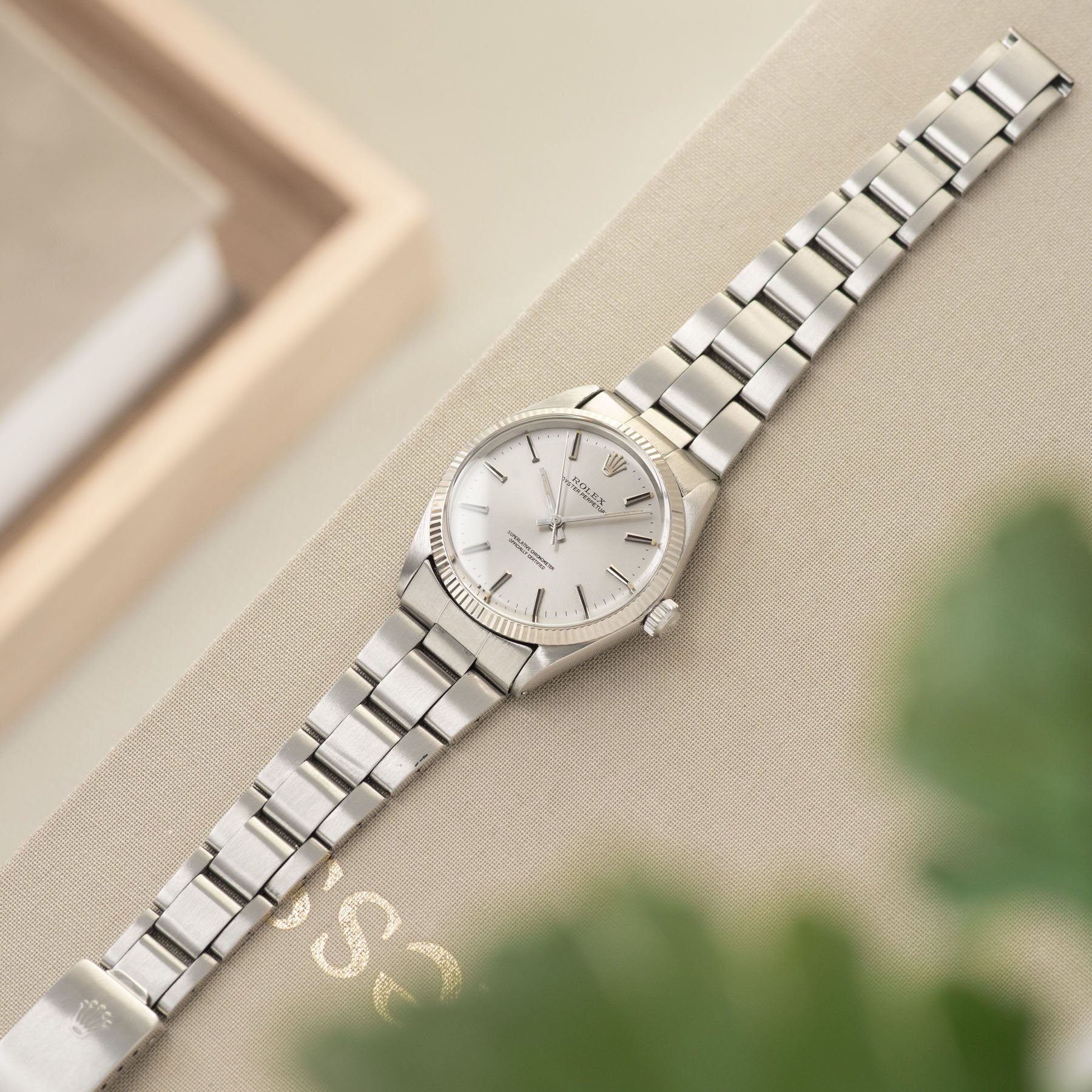 Rolex Oyster Perpetual silver dial ref 1005