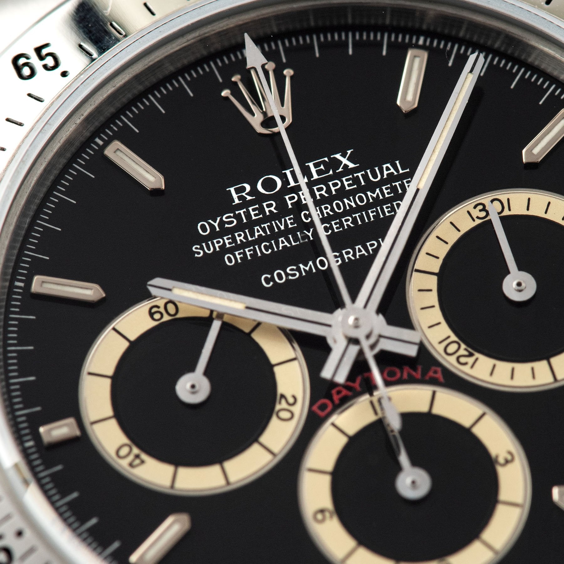 Rolex Daytona Steel 16520 Black Floating Dial 