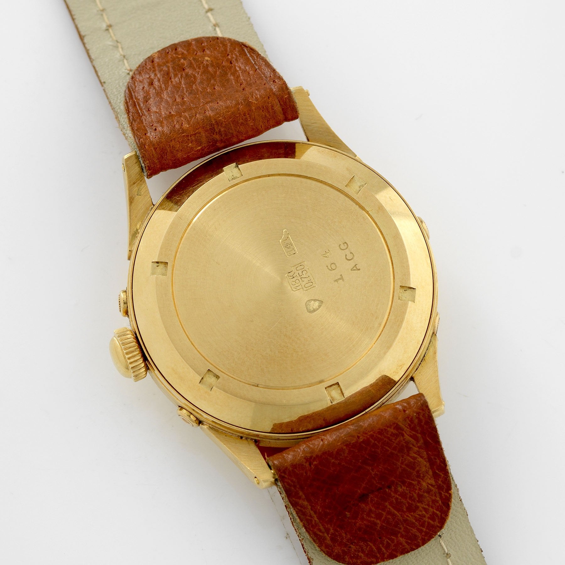 Enicar Triple Calendar Moonphase Yellow Gold