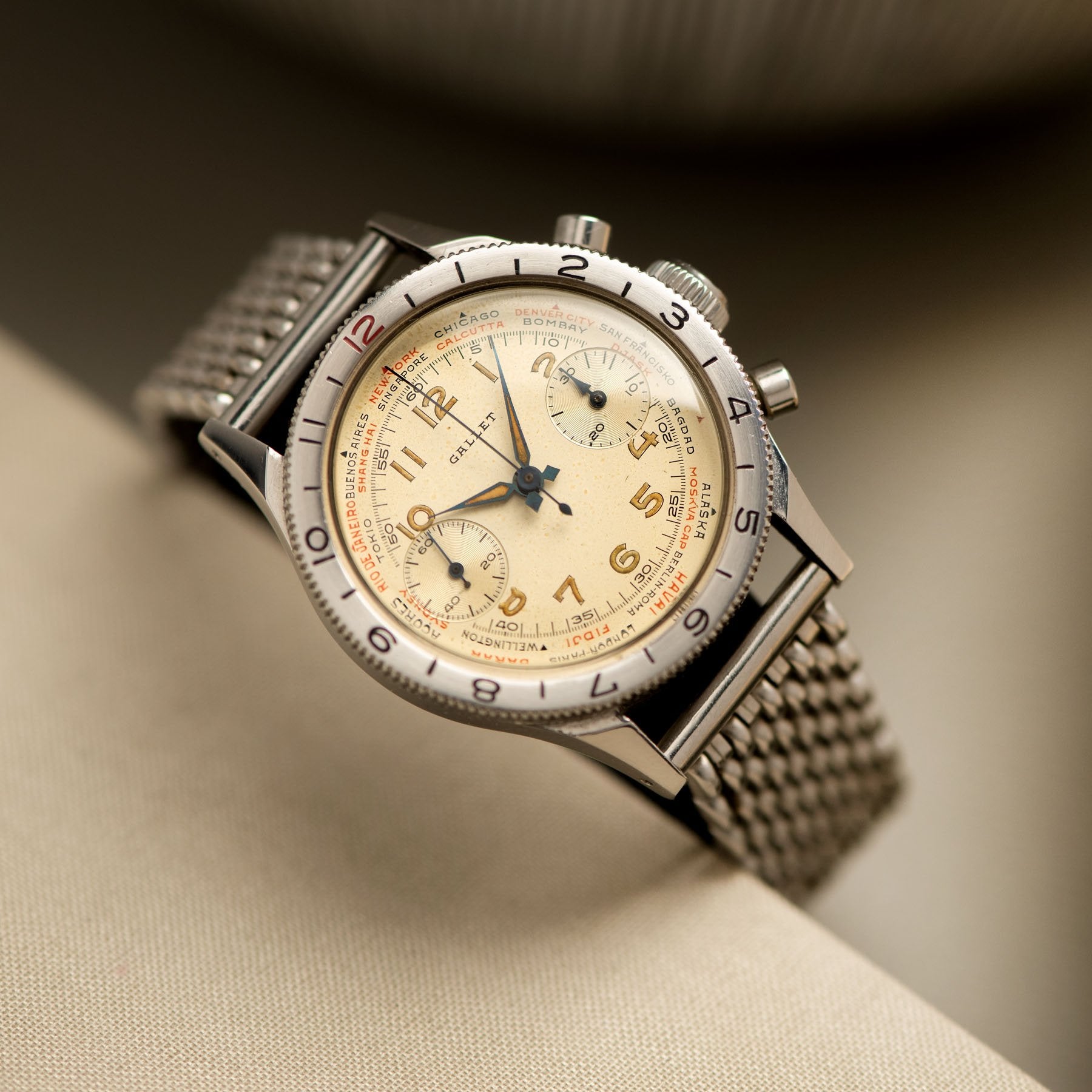 Gallet Flying Officer Chronograph 1940s