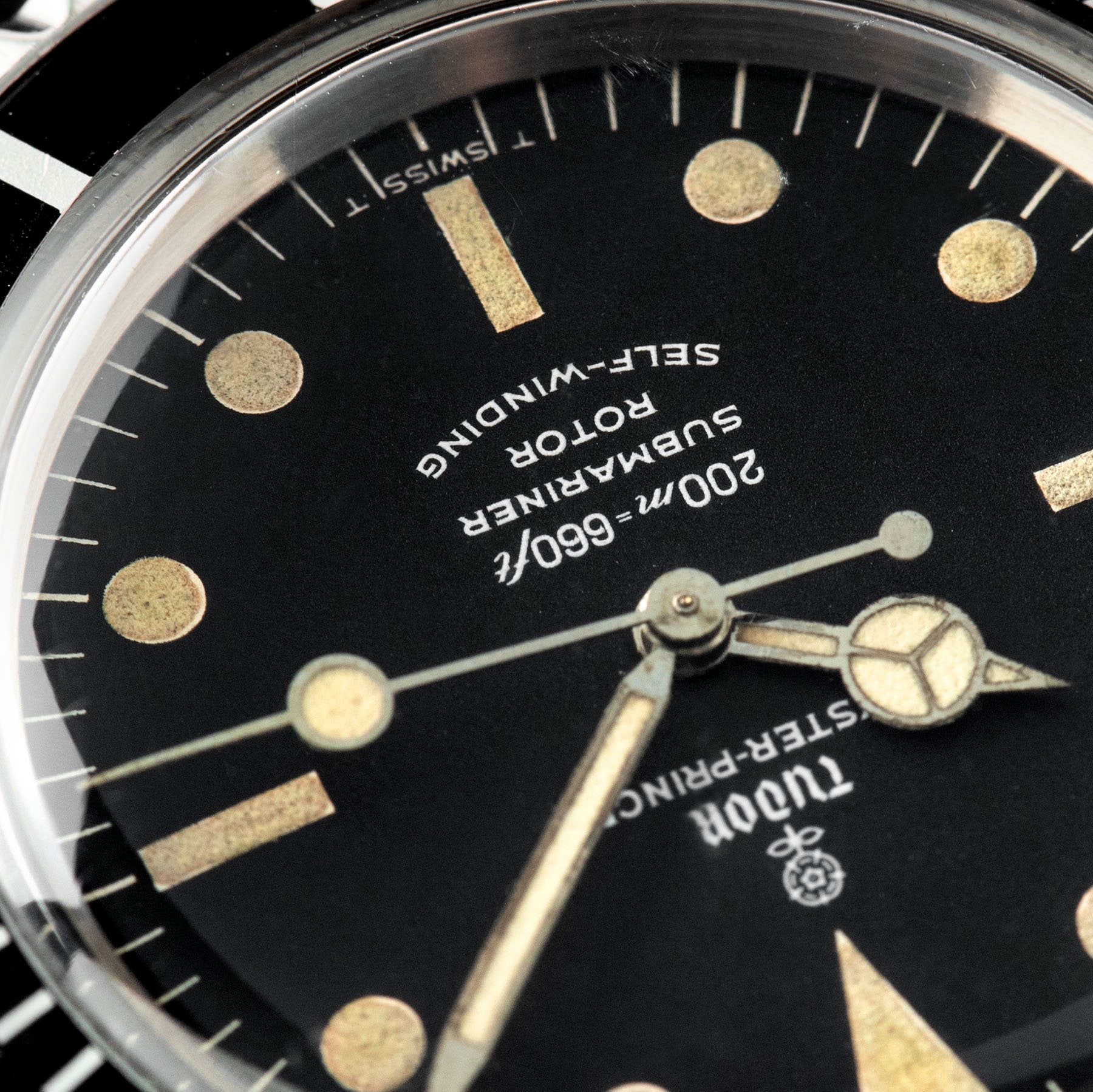 Tudor Submariner 7928 Gilt Minute Track